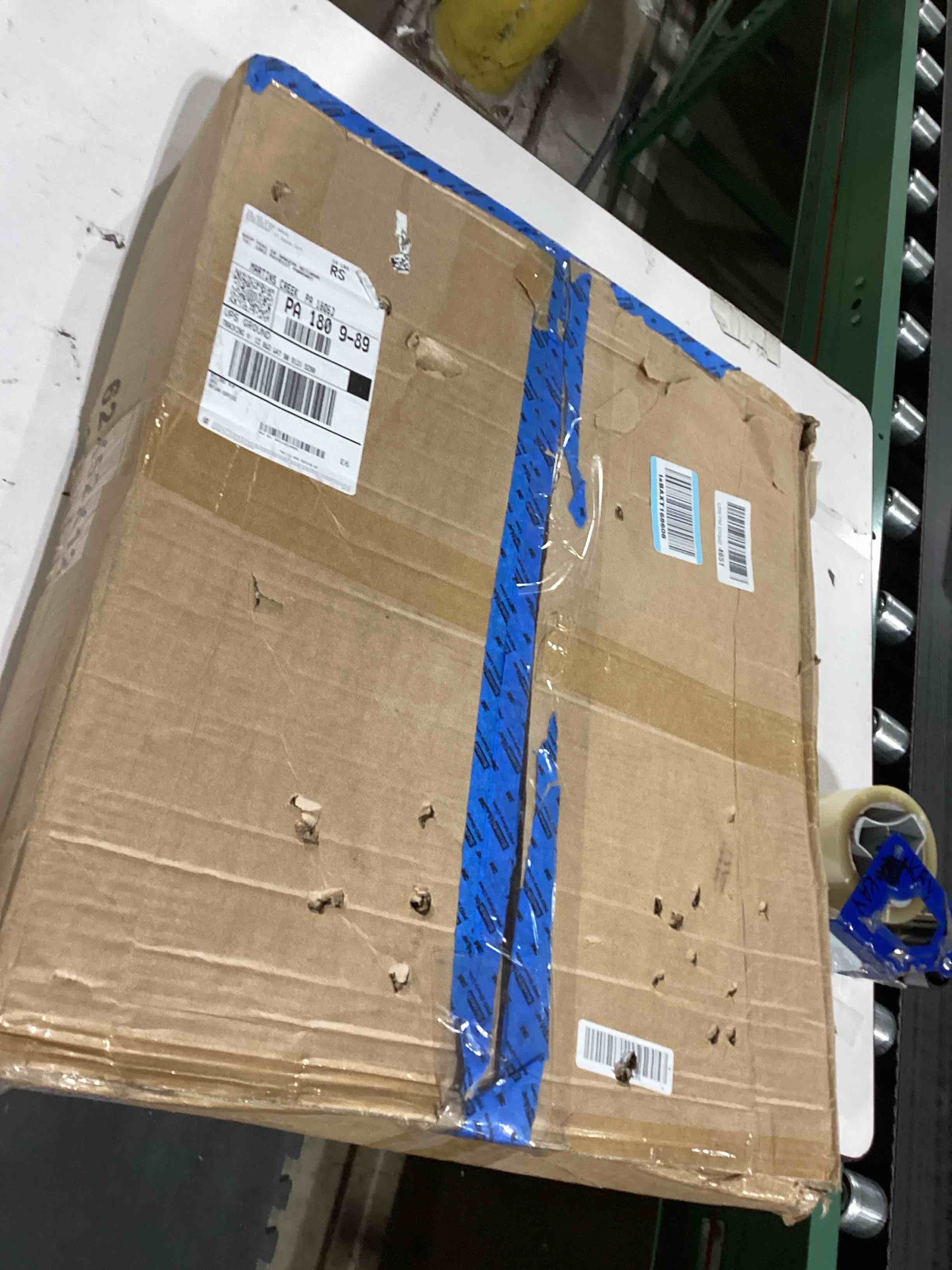 Condition photo showing As Is for Metal Freestanding Dog Gate Puppy Gate 23.6 Inches Height Step Over Pet Fence, Free Standing Indoor Outdoor Expands Up to 80 Inches Black Doggie Gates for Doorways Stairs