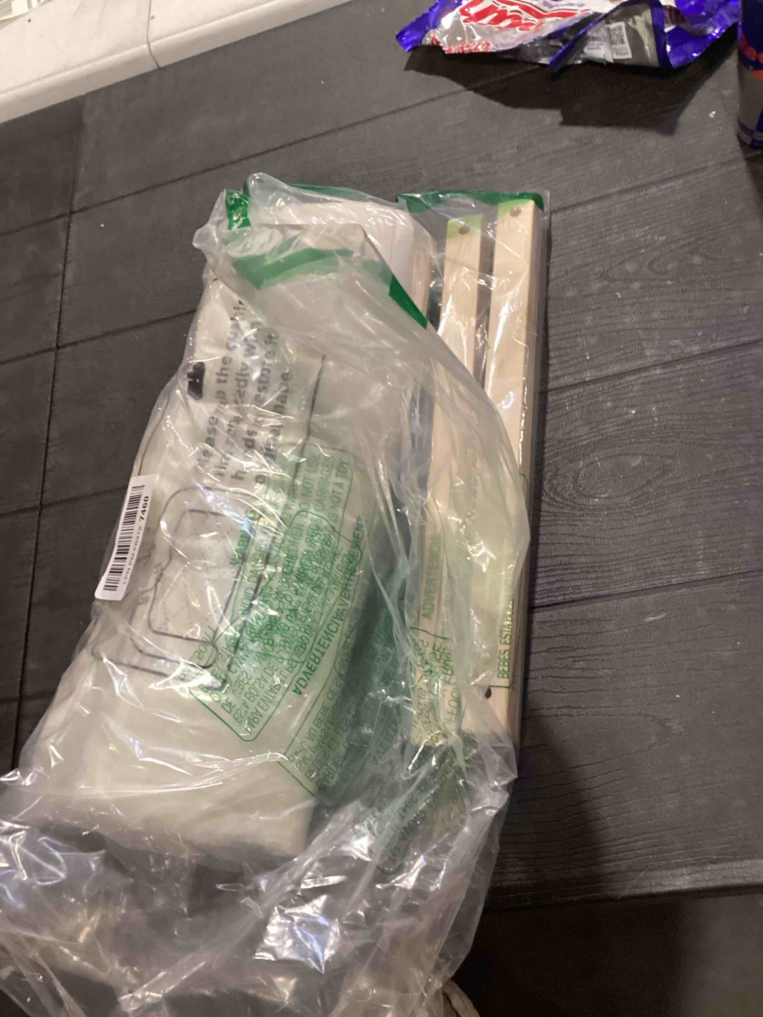 Condition photo showing As Is for INCOMPLETE Cloud-Soft Cat Window Sill Perch with Zipper Designed Cushioned Bed, Supportive Cat Window Seat with Premium Solid Wood & Sturdy Metal Frame, Pet Hammock Bed for Large Cats (Medium, White) Medium(21.7''x15'') White