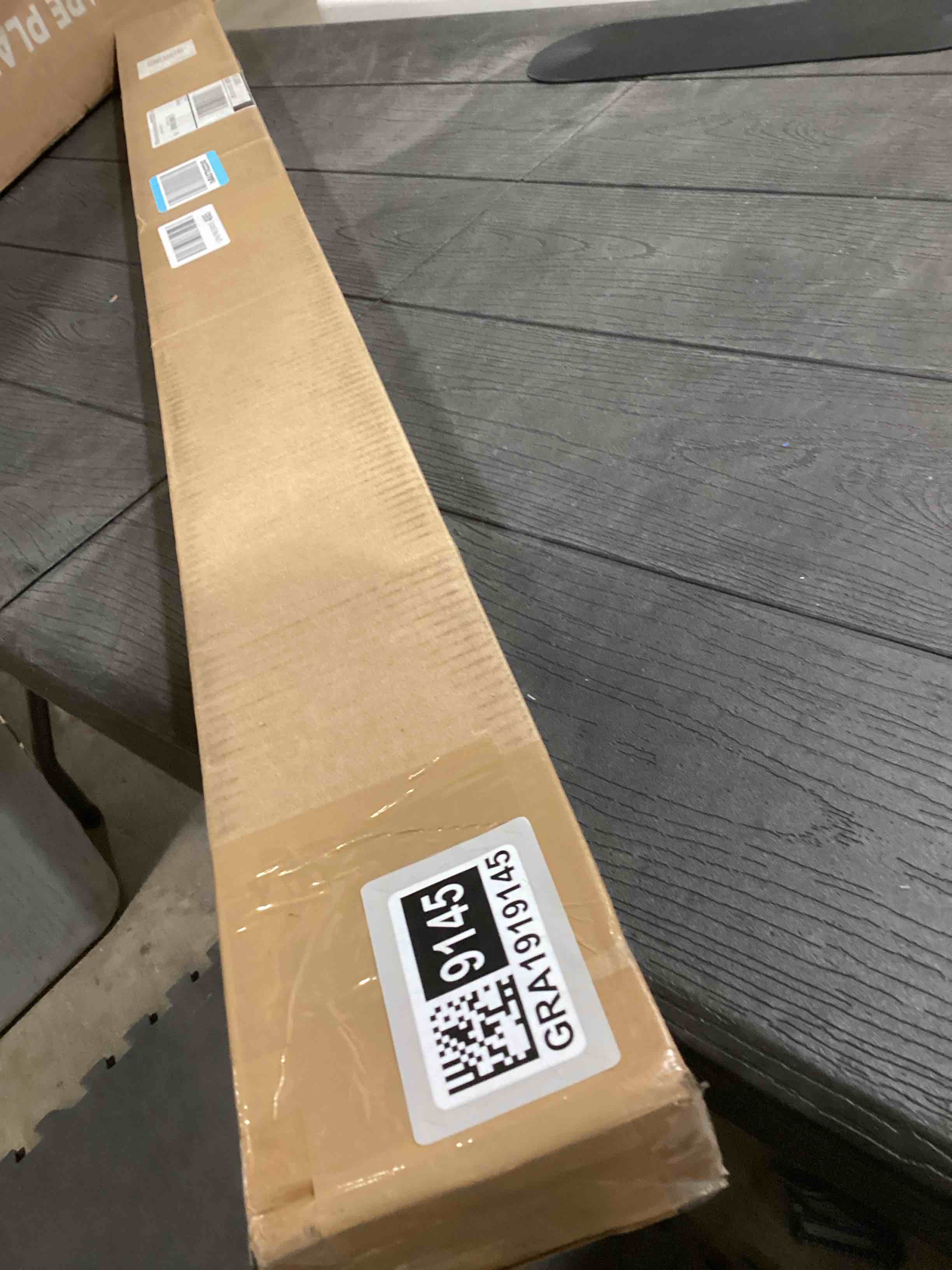 Condition photo showing Good Condition for LazBlinds No Tools No Drill 1" Vinyl Mini Blinds, Cordless Blinds for Windows, Light Filtering Horizontal Window Blinds & Shades, 47" W x 48" H, Grey Cordless-grey 47" W x 48" H