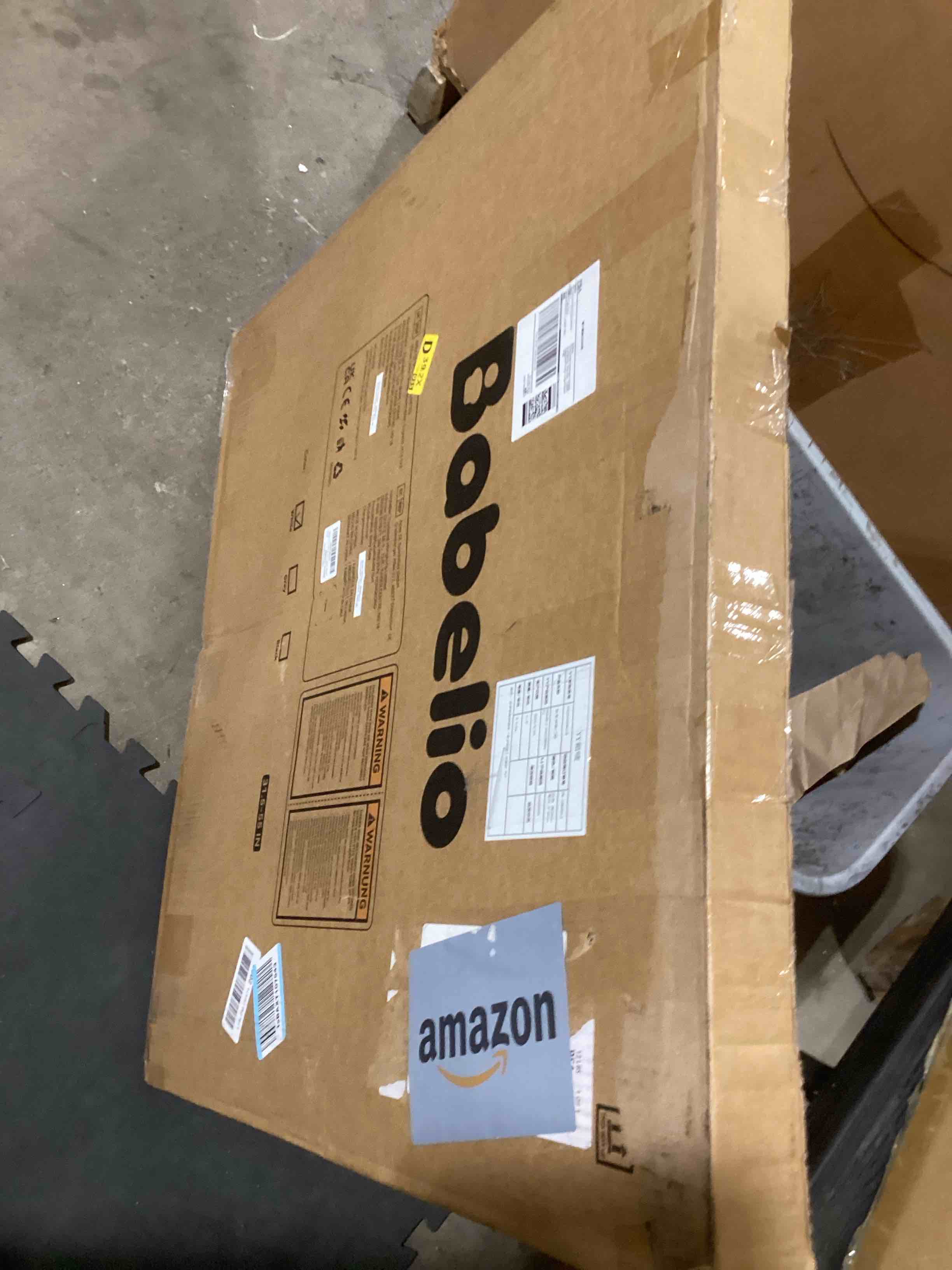 Condition photo showing Good Condition for Babelio 31.5-55" No Bottom Bar Baby Gate Extra Wide, 2-in-1 Auto Close Dog Gate for The House, Stairs and Doorways, with Large Walk Thru Door, White White - B17 31.5-55" W, 28" H