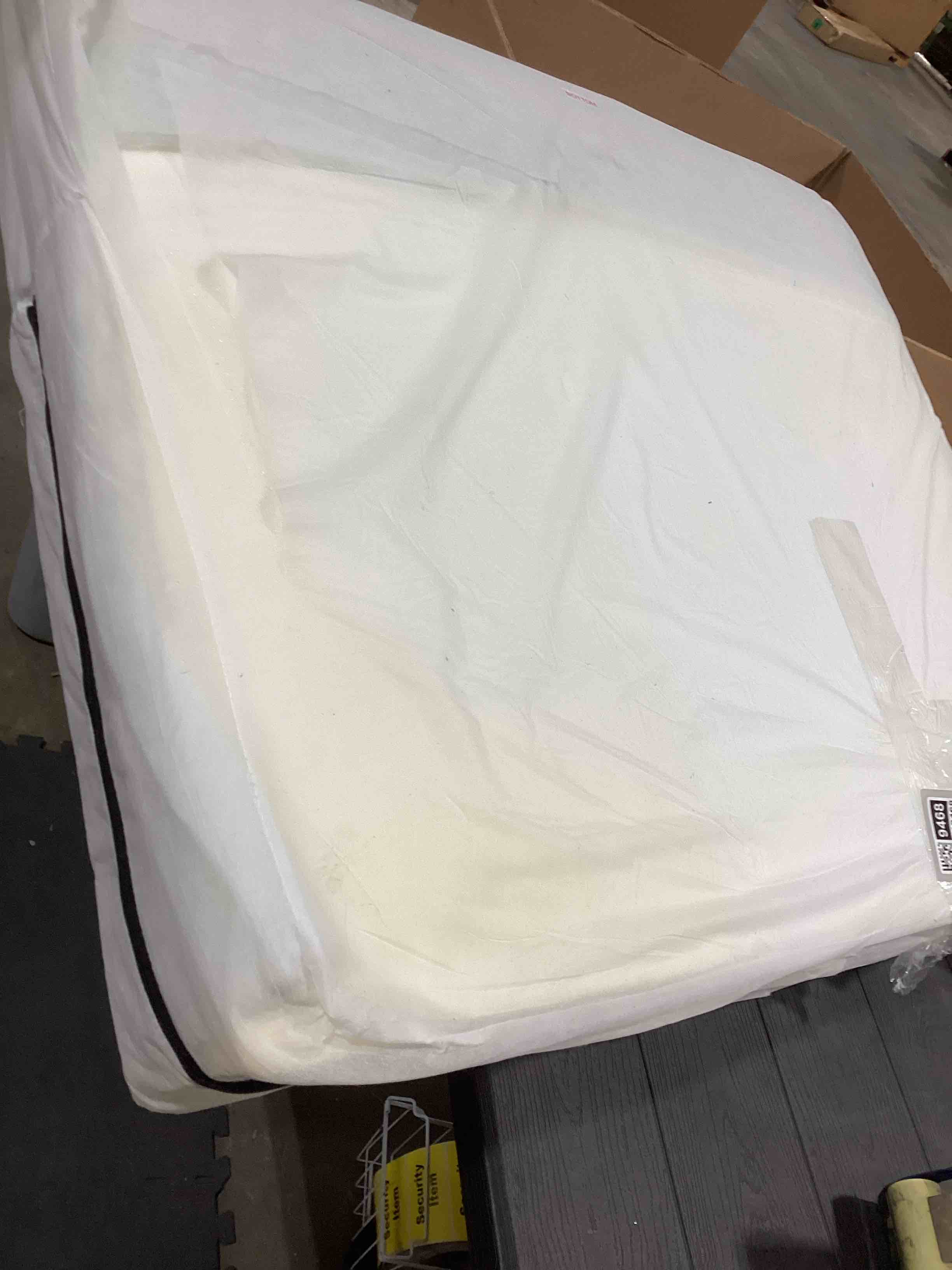 Condition photo showing As Is for KISLOT 89" Sofa Couch for Living Room Faux Leather Upholstered Couch with Deep Seats and Wide Armres