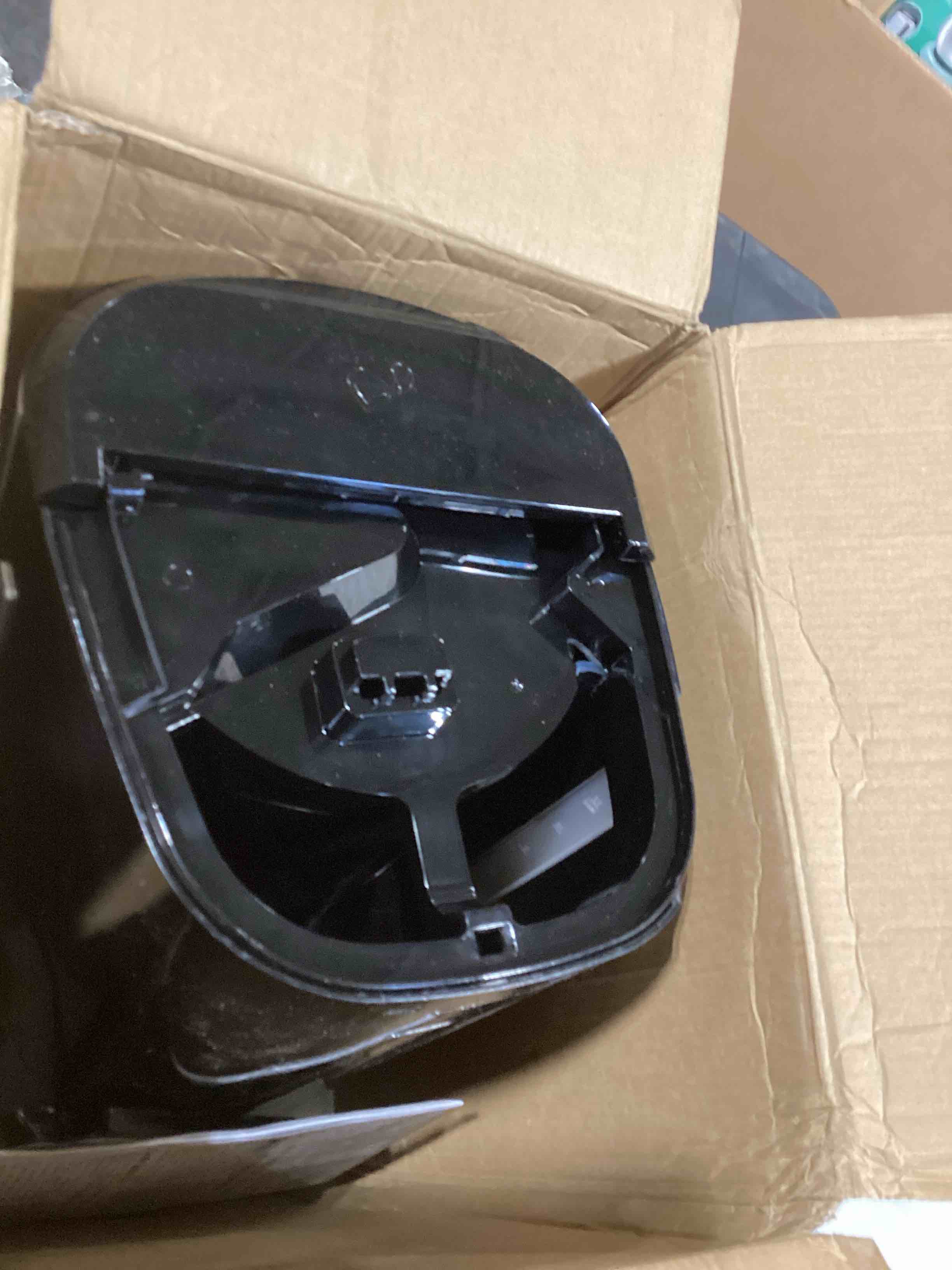 Condition photo showing As Is for Hamilton Beach 12 Cup Programmable Front-Fill Drip Coffee Maker with Thermal Carafe, Auto Shutoff, 3 Brew Options, Black and Stainless Steel (46391)