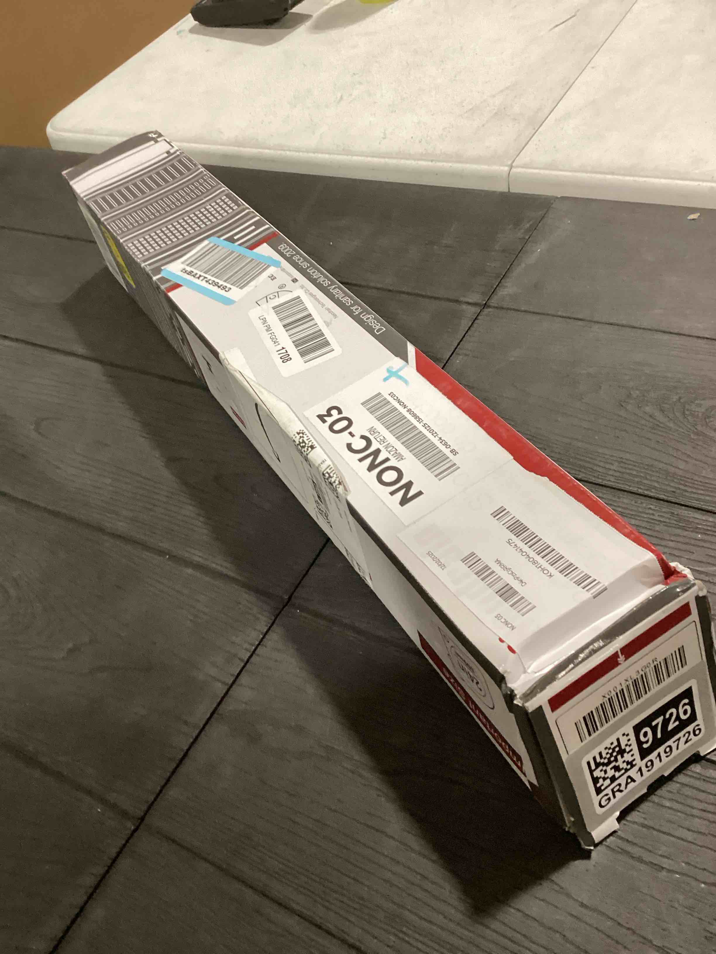 Condition photo showing Good Condition for Neodrain 24-in Rectangular Linear Shower Drain with Brickwork Pattern Grate, 304 Stainless Steel Bathroom Floor Drain,Antique Copper Finish,Shower Floor Drain Antieque Copper 24 In