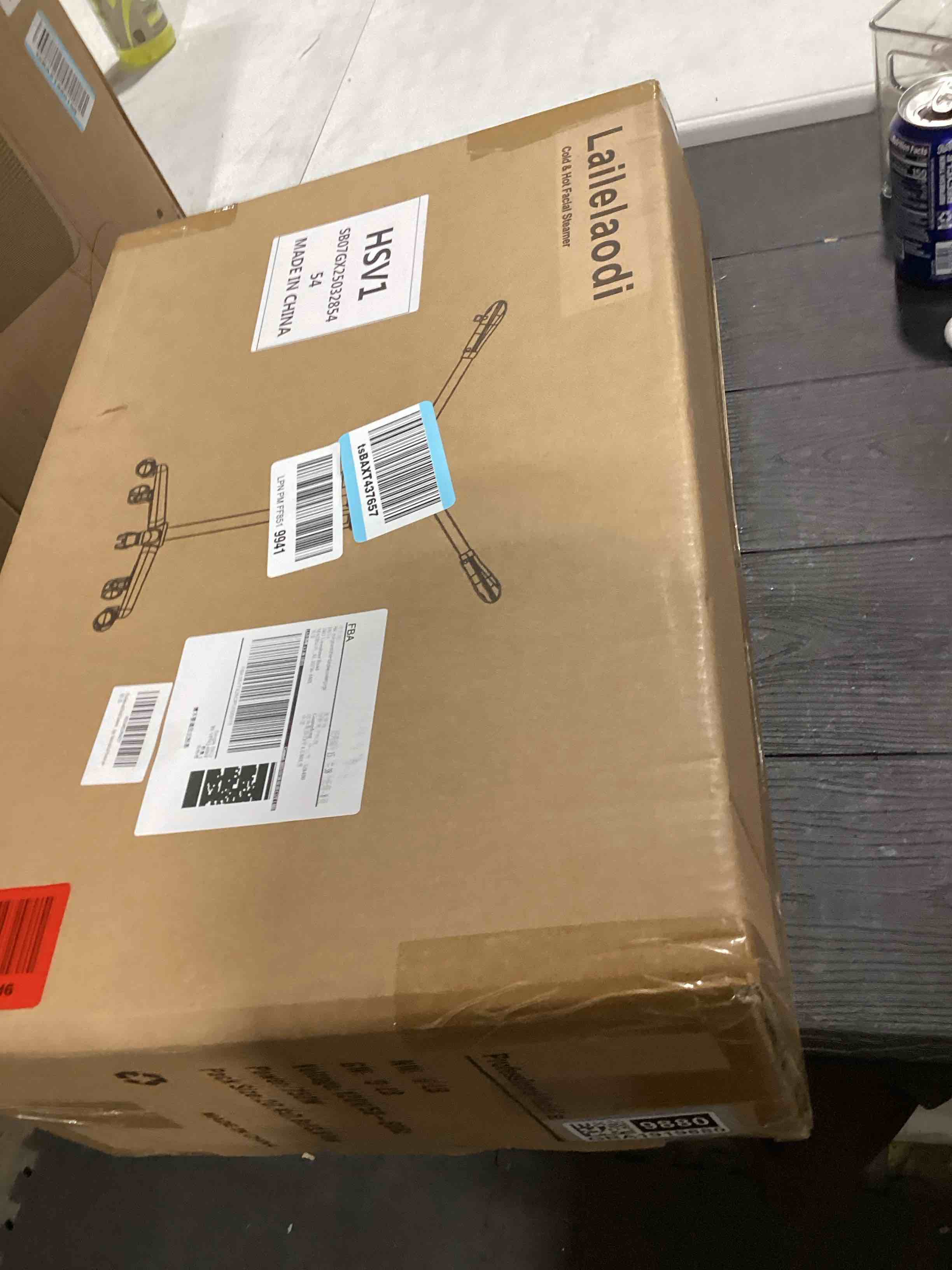 Condition photo showing Good Condition for Professional Facial Steamer, 2 in 1 Face Steamer with Cold & Hot Mist, Ozone Facial Steamer with Timer Function, Stand Face Steamer Adjustable Height for Spa, Salon and at Home use PWJ-04 Extra Large