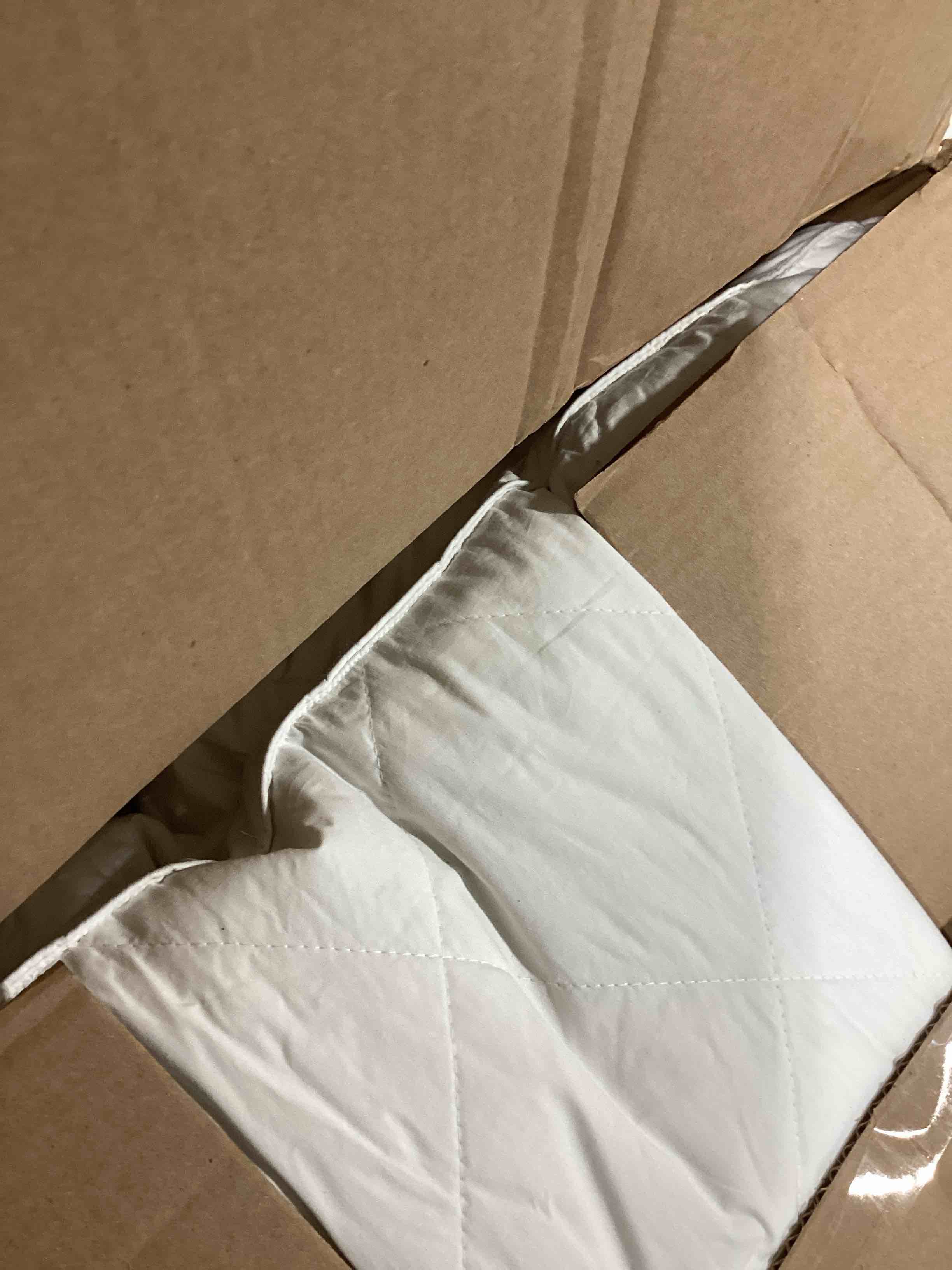 Condition photo showing As Is for SIMILAR TO..Peace nest Gusseted Bed Pillows Queen 20x30 Inches Set of 2 Made in USA Goose Feathers and Down with Cotton Cover Hotel Collection Luxury Soft Sleeping White Pillow