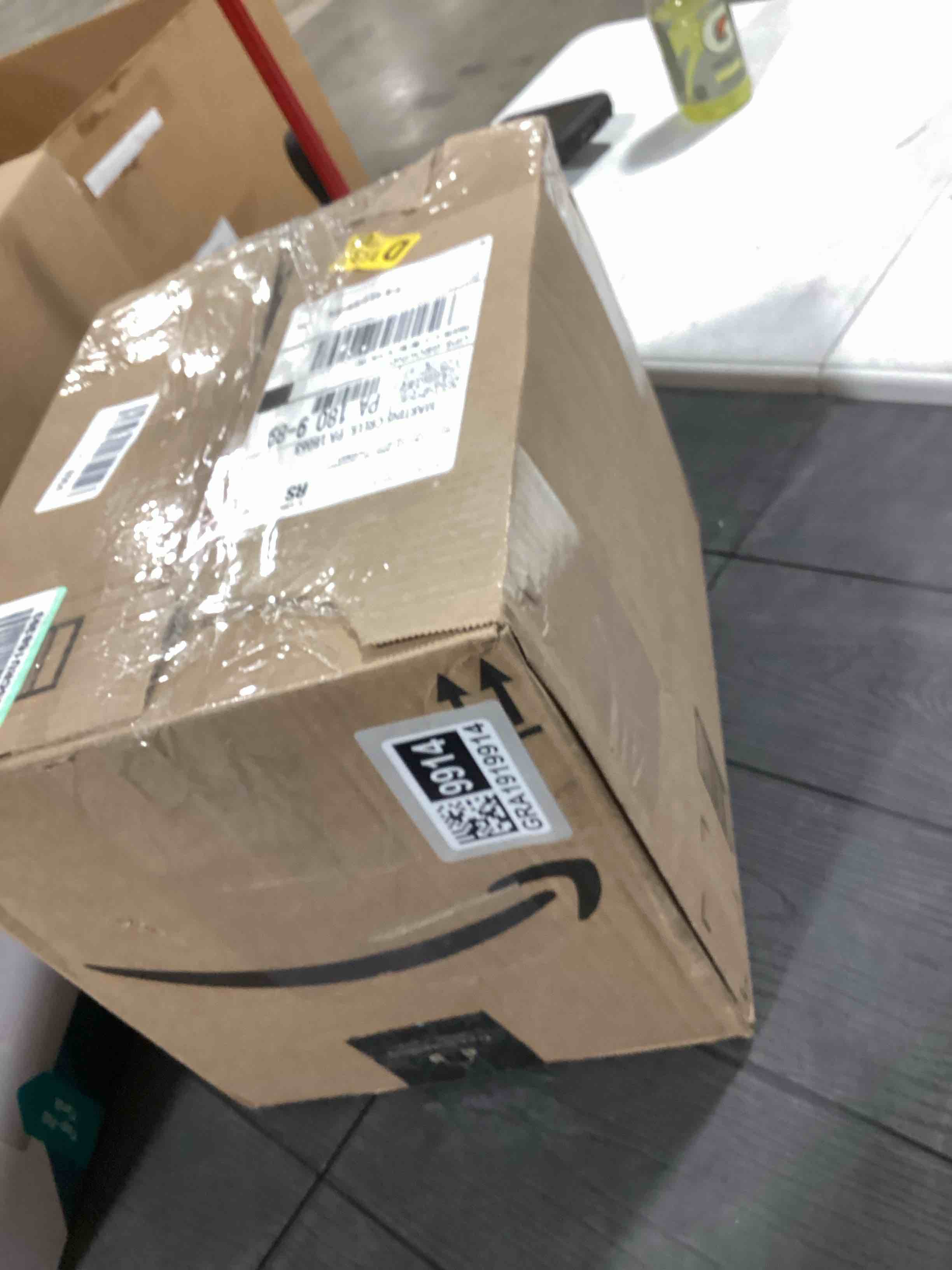 Condition photo showing Good Condition for Christmas Inflatable 9FT Wide Santa Claus Outdoor Decoration with Built-in LED Lights, Christmas Blow Up Yard Decorations, Inflatable Santa Claus Decoration for Indoor?Garden, Lawn 9FT Santa Claus