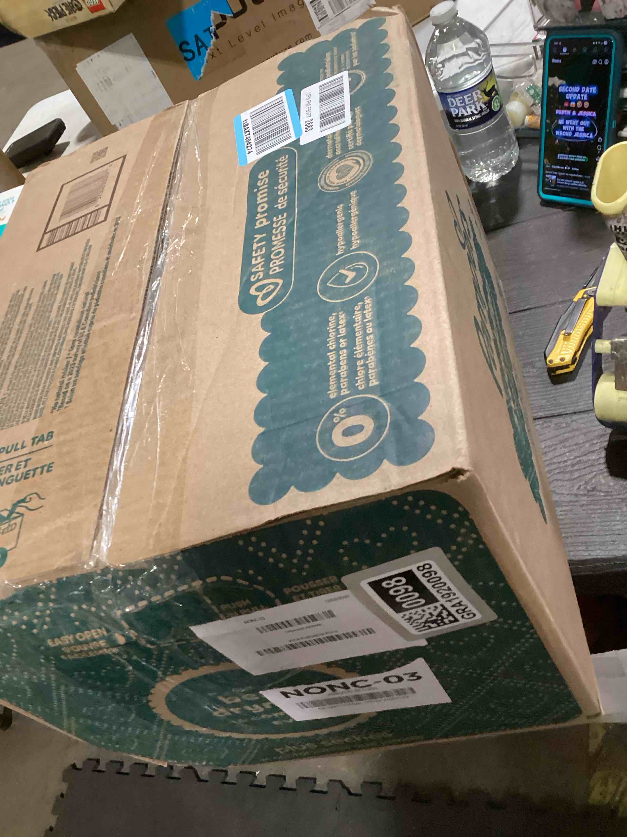 Condition photo showing New/Like New for Pampers Swaddlers Diapers, Size 3 (13-26 lbs), 168 Count, Absorbent, Keeps Baby Dry and Comfortable, Skin Safe Disposable Baby Diaper (Packaging May Vary)