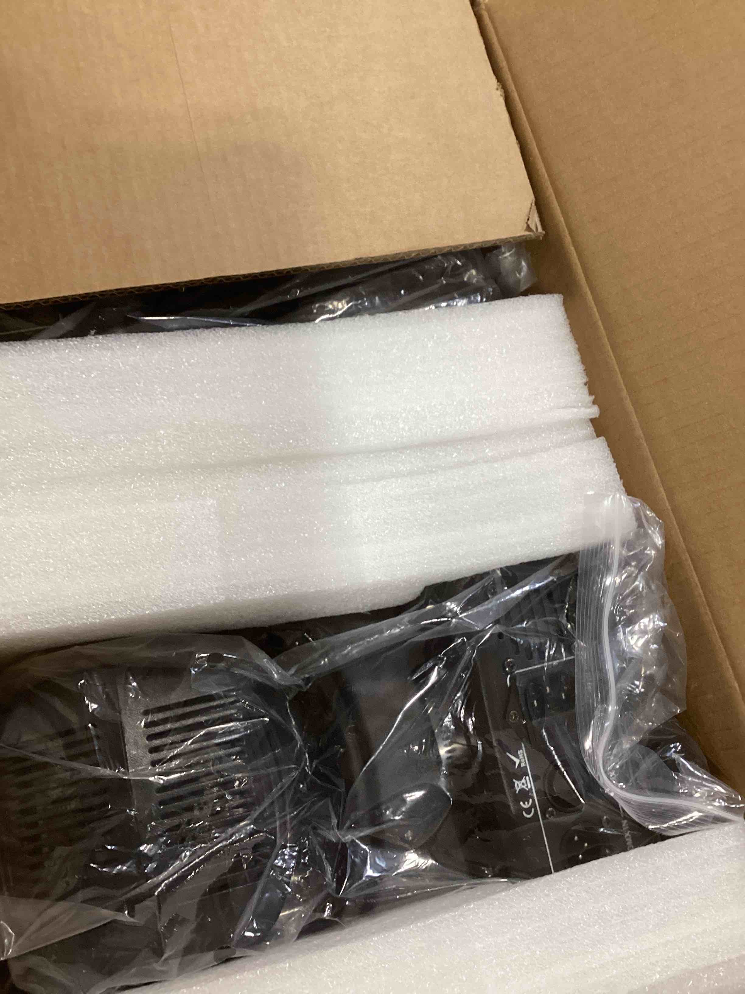Condition photo showing As Is for 90W LED Moving Head DJ Lights Mini Beam Stage Lights Super Bright Spot RGBW 4IN1 DMX 512 13CH Sound-Activated for Wedding DJ Party Stage Lighting (90W, 2)