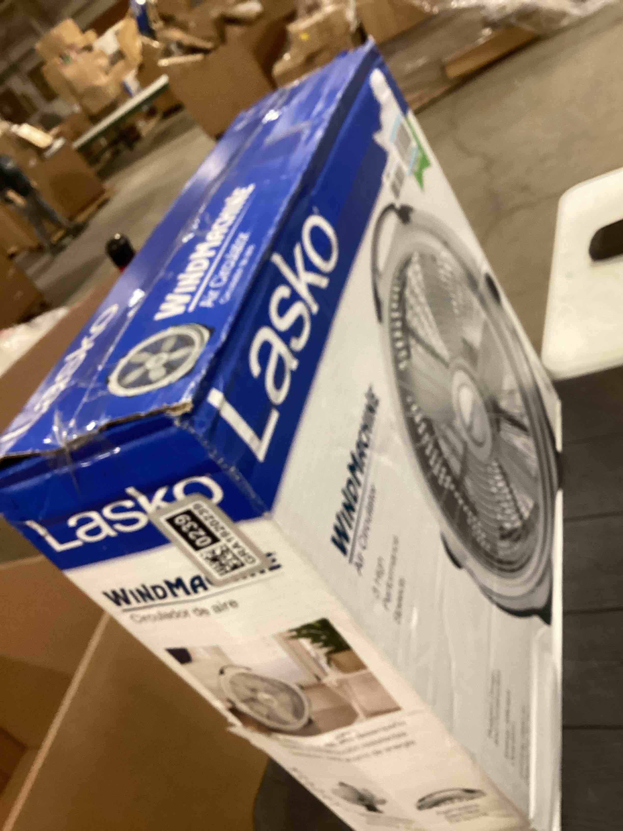 Condition photo showing As Is for Lasko Wind Machine Fan, Air Circulator Fan with 3 Speeds, 20" Model 3300, Gray