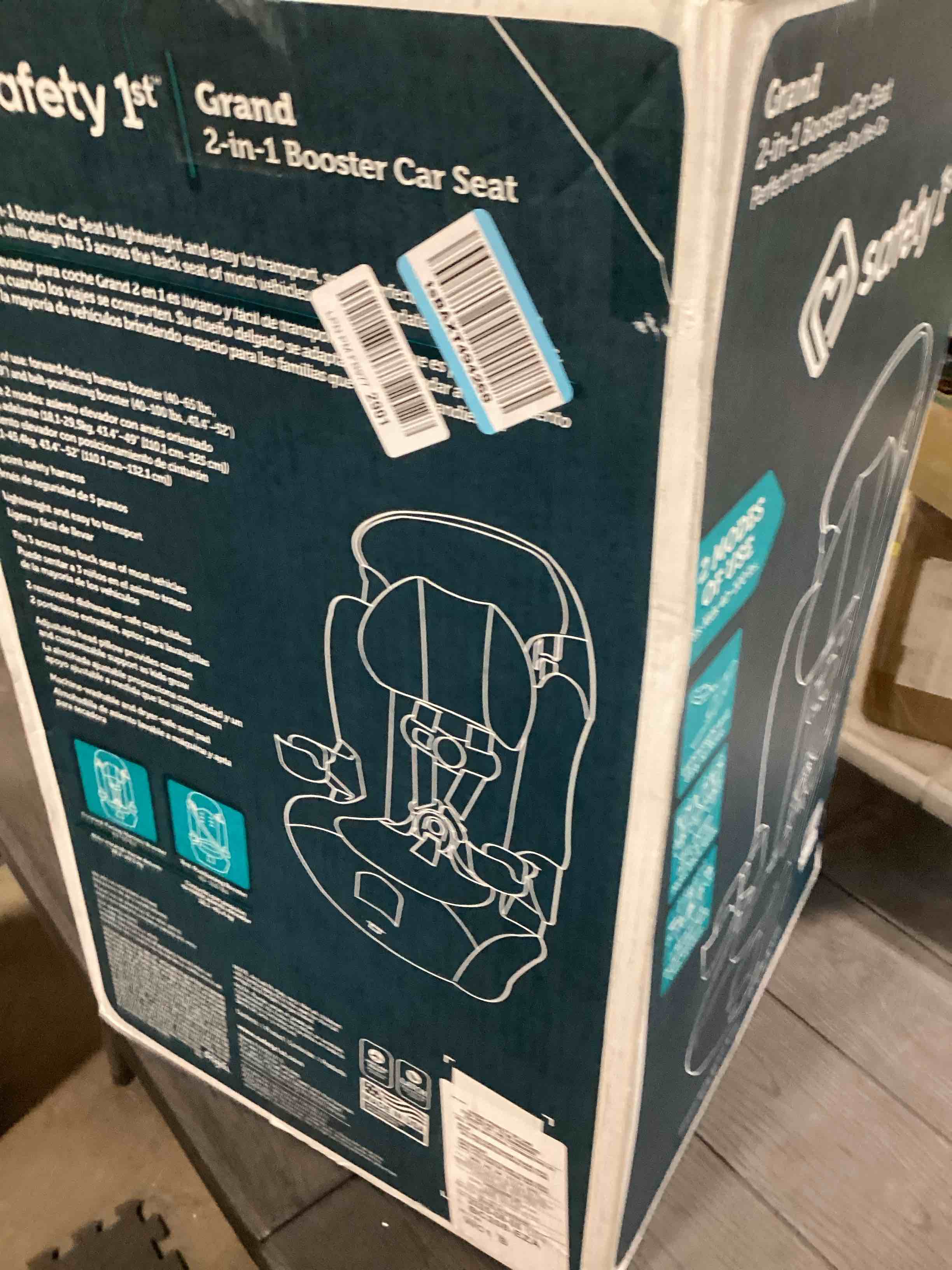 Condition photo showing Good Condition for Safety 1st Grand 2-in-1 Booster Car Seat, Converts from High Back to Belt-Positioning Booster, High Back Seat for Kids 40-65, and Belt-Positioning 40-100 Pounds, Black Sparrow Black Sparrow 2