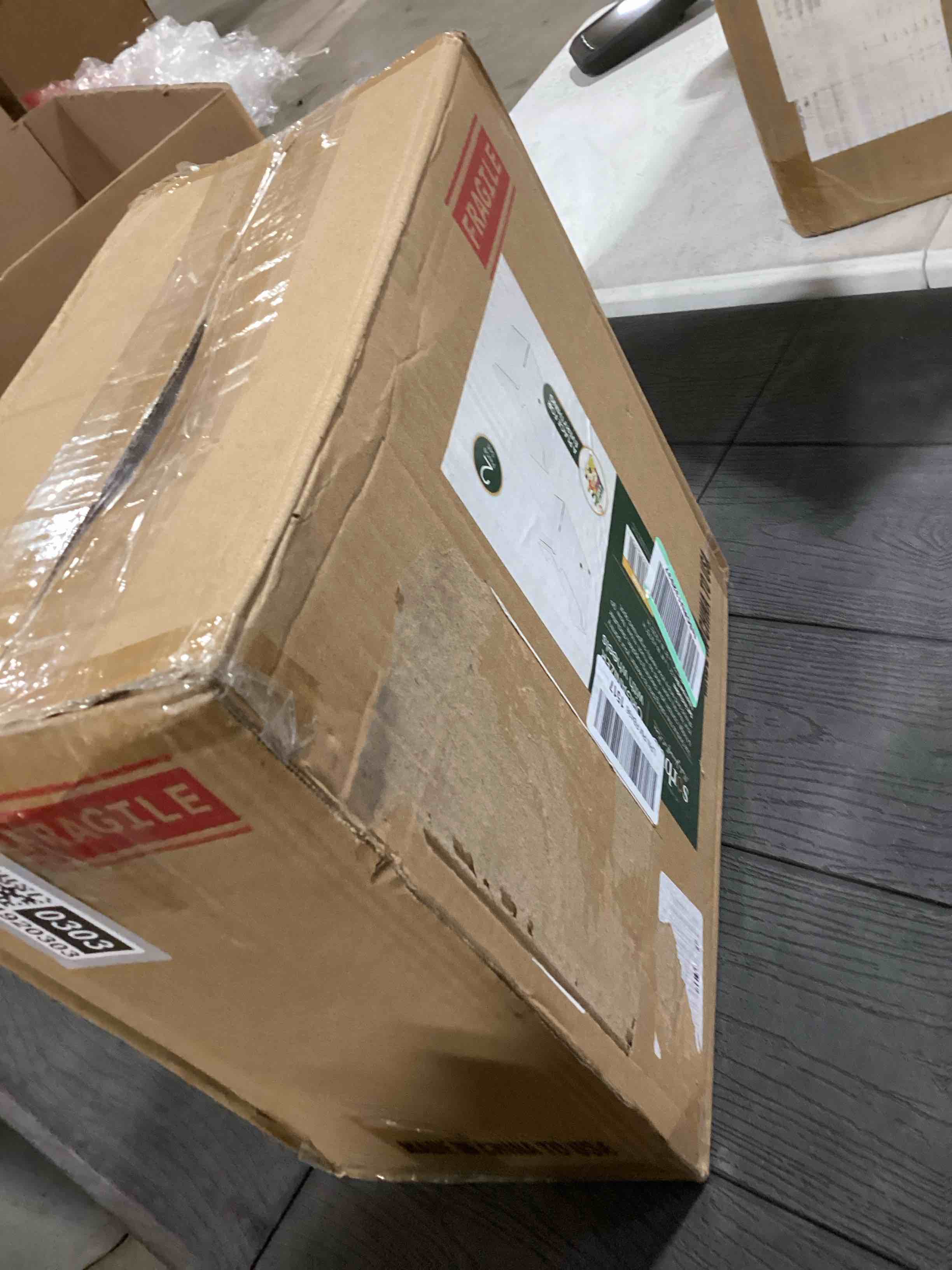 Condition photo showing Good Condition for Sorbus Roll Out Bottle Organization Bins - 2 Sizes Pantry Under Sink Organizer with Wheels & Handles - Clear Plastic Organizing Containers for Cleaning Supplies - Kitchen Cabinet Laundry Room Storage Square