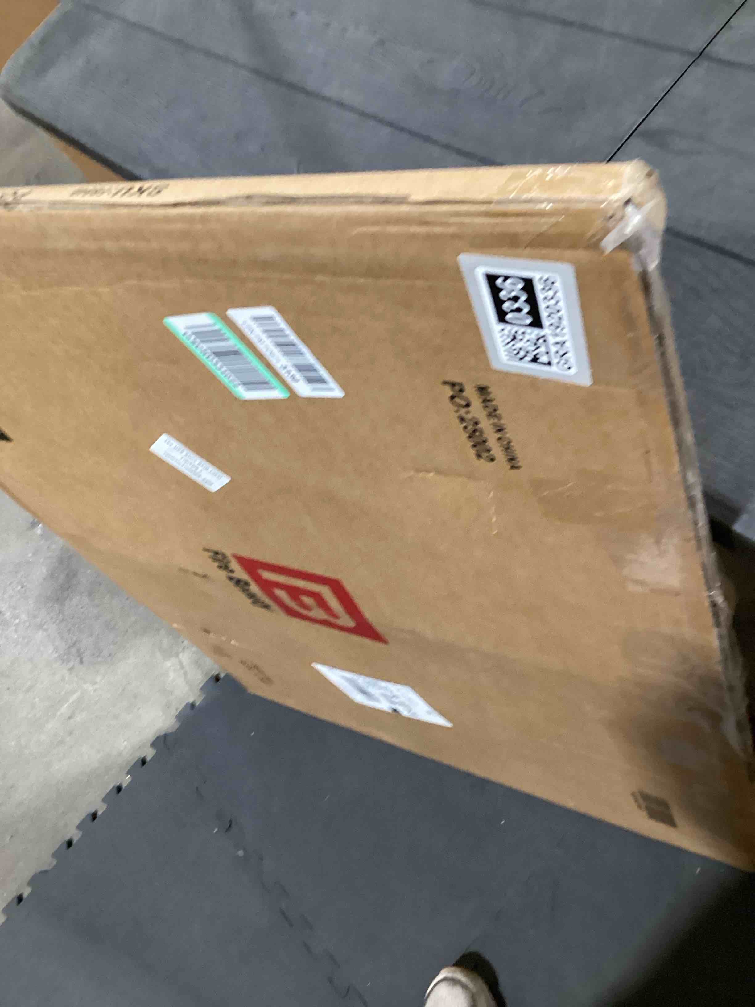 Condition photo showing As Is for Fire Beauty Fireplace Screen with Doors, Handcrafted Solid Steel, Heavy Duty Metal Mesh, Powder Coat Finish, Spark Guard