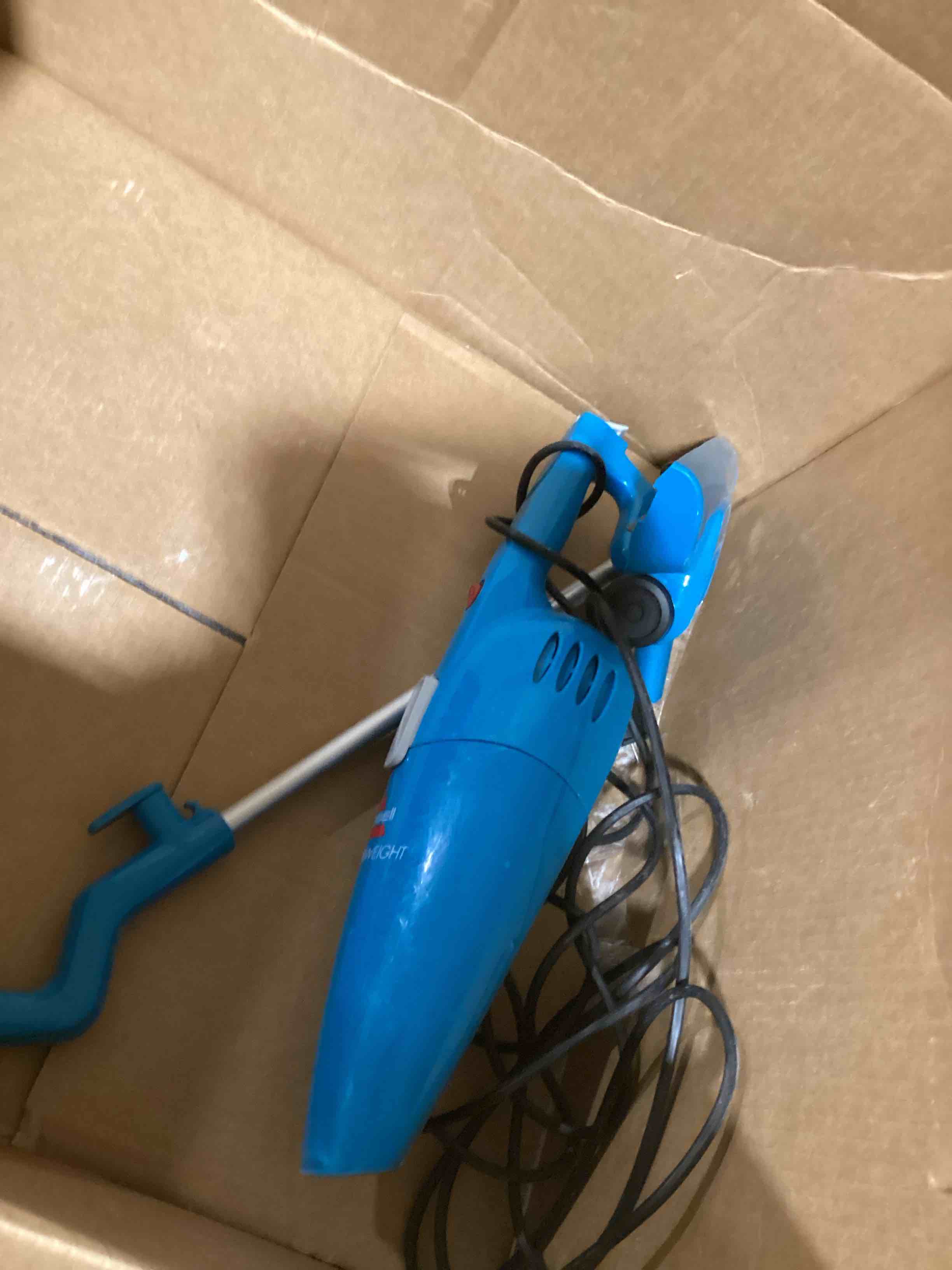 Condition photo showing As Is for Bissell Featherweight Stick Lightweight Bagless Vacuum with Crevice Tool, 2033, One Size Fits All, Blue Featherweight (Blue)