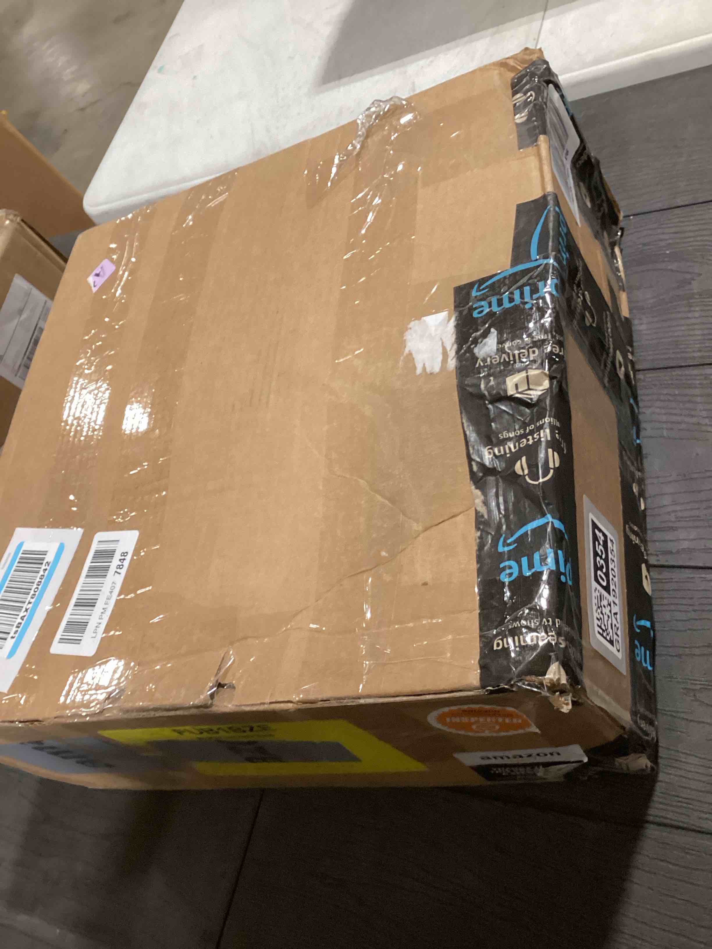 Condition photo showing As Is for US Weight Durable Fillable Umbrella Base for Patio Table - 50 Pound Capacity Heavy Duty Adjustable Stand for Outdoor Umbrellas - Made in The USA Bronze