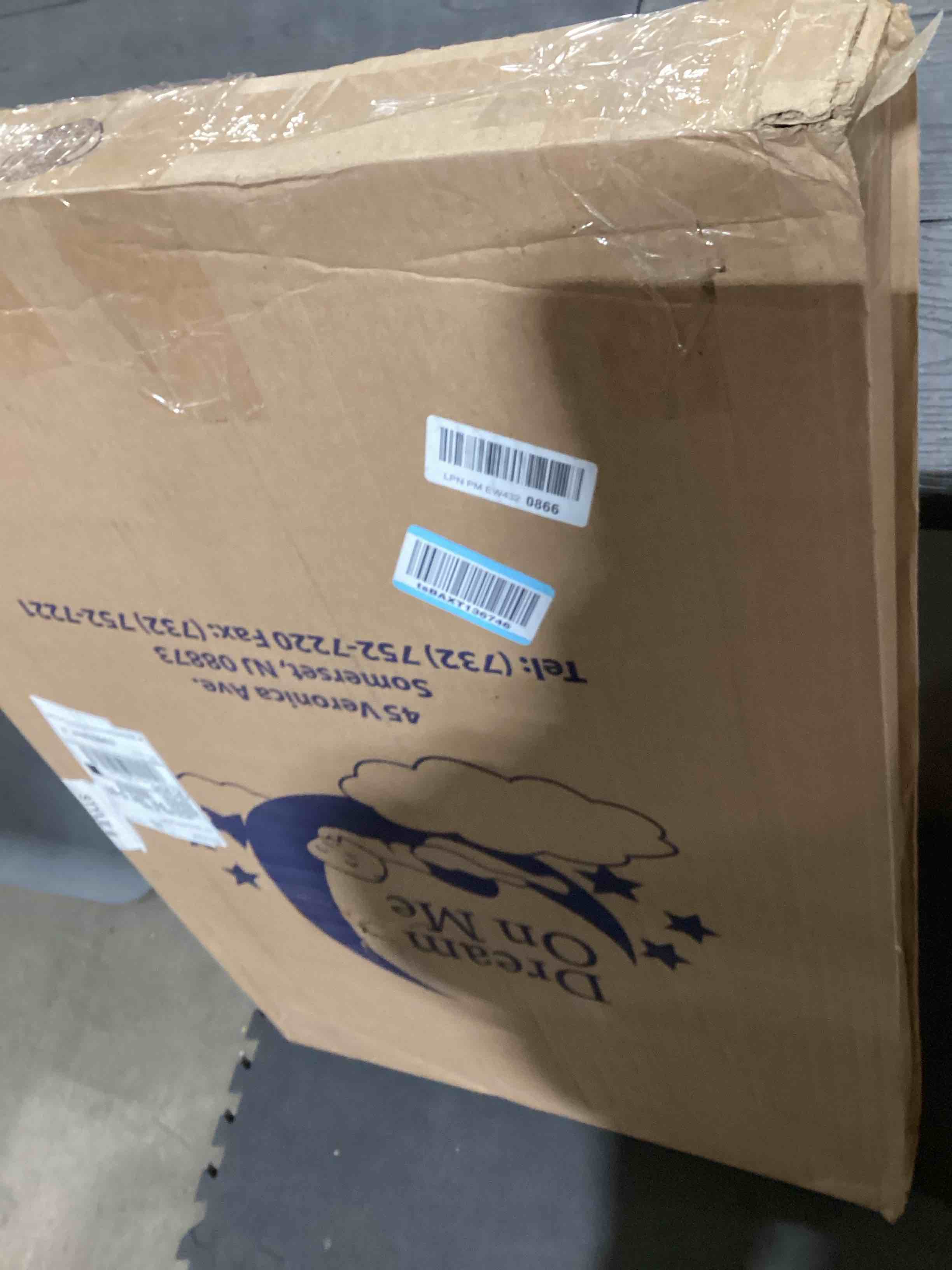 Condition photo showing Good Condition for Dream On Me Holly 3” Mini/Portable Crib Mattress, Greenguard Gold & JPMA Certified, Fits Portable & Mini Cribs, Lightweight Fiber Core, Waterproof Vinyl Cover (38"x24"x3")