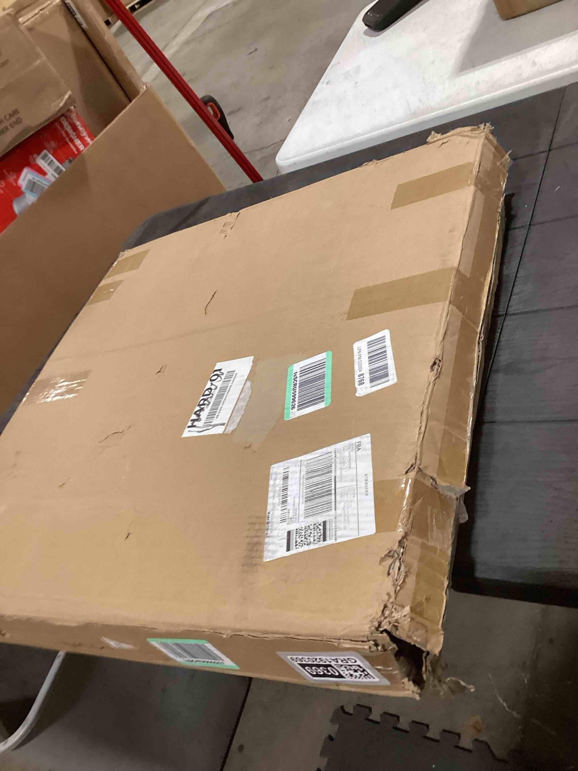 Condition photo showing Good Condition for 1/2" Thick 24 Sq Ft Rubber Top High Density EVA Foam Exercise Gym Mats 6 Pcs - Interlocking Puzzle Floor Tiles for Home Gym Heavy Workout Equipment Flooring - 24 x 24in Tile