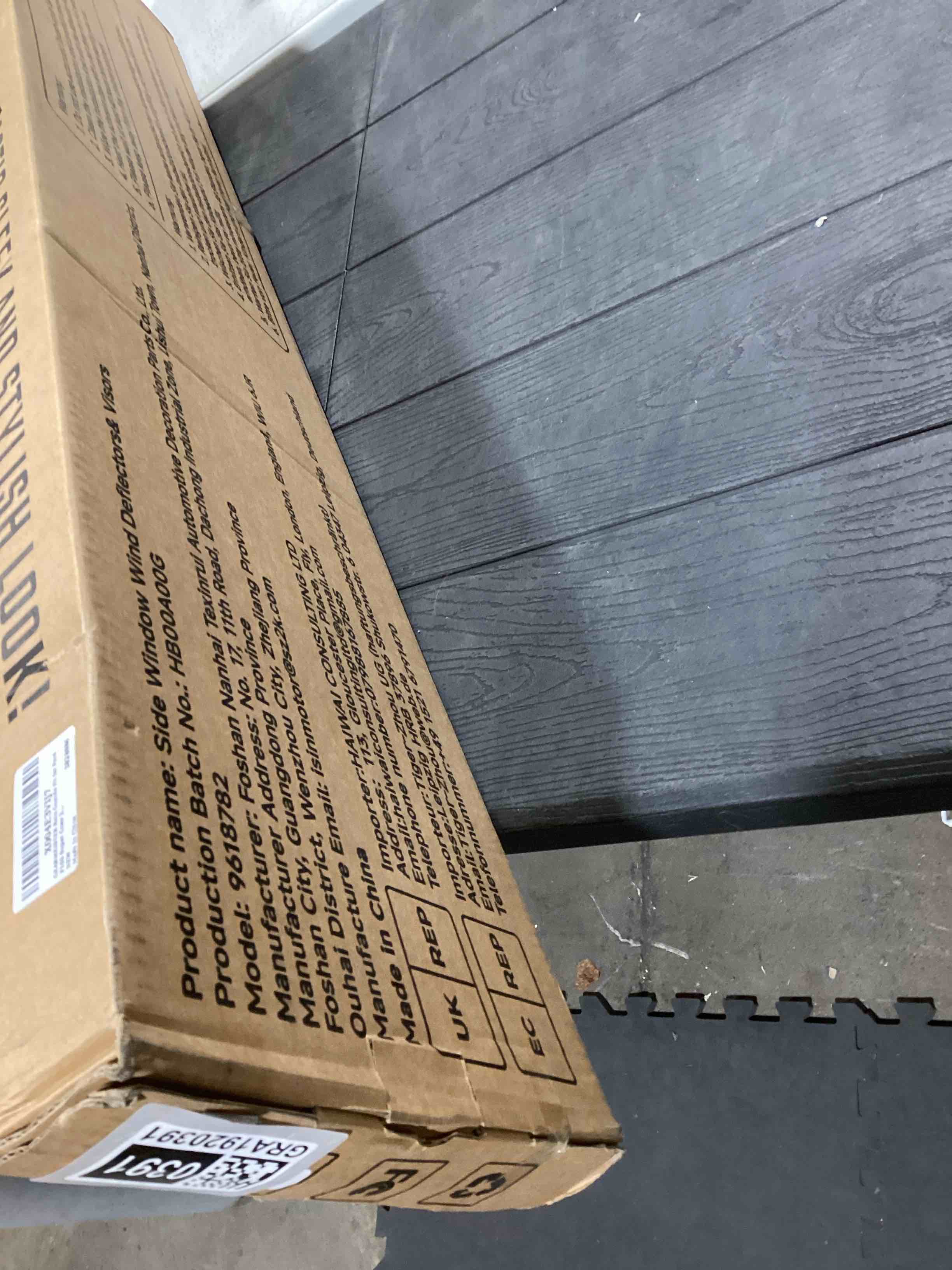 Condition photo showing As Is for Rain Guards Fit for Ford F150 Super Crew 2015-2024, Tape-on Side Windows Wind Deflectors for Ford F250, F350, F450, F550 2017-2022, Window Rain Guard for Trucks - 4 PCS 2015-2024 F150 Super Crew