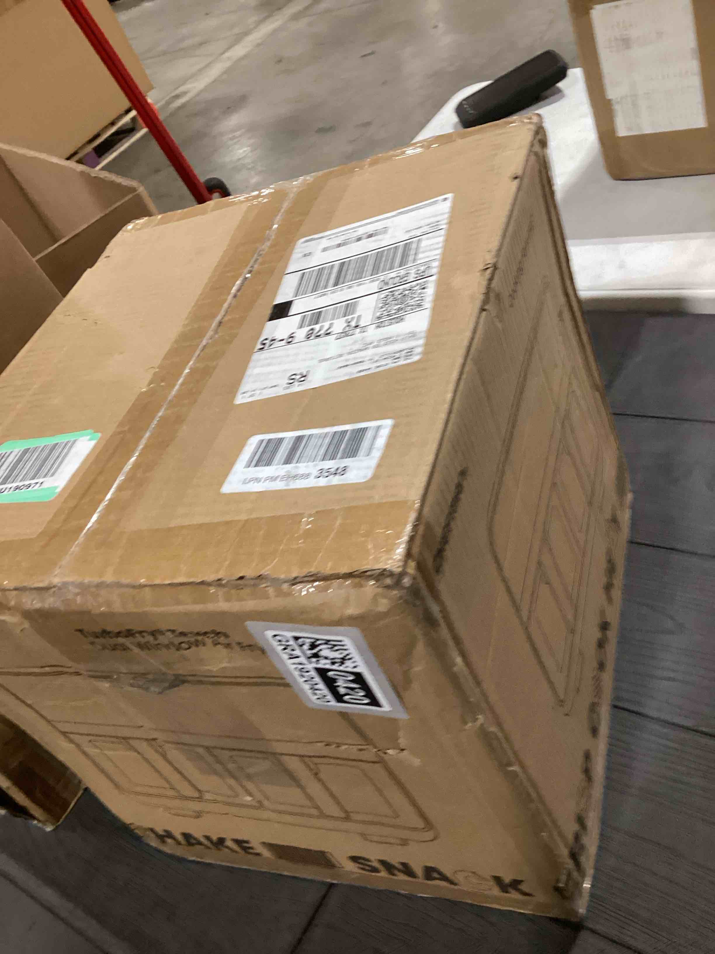 Condition photo showing As Is for CHEFMAN 6 Quart Dual Basket Air Fryer Oven with Easy View Windows, Sync Finish, Hi-Fry, Auto Shutoff, 2 Independent 3Qt Nonstick Dishwasher Safe Frying Baskets, Digital Double Air Fryer - Black