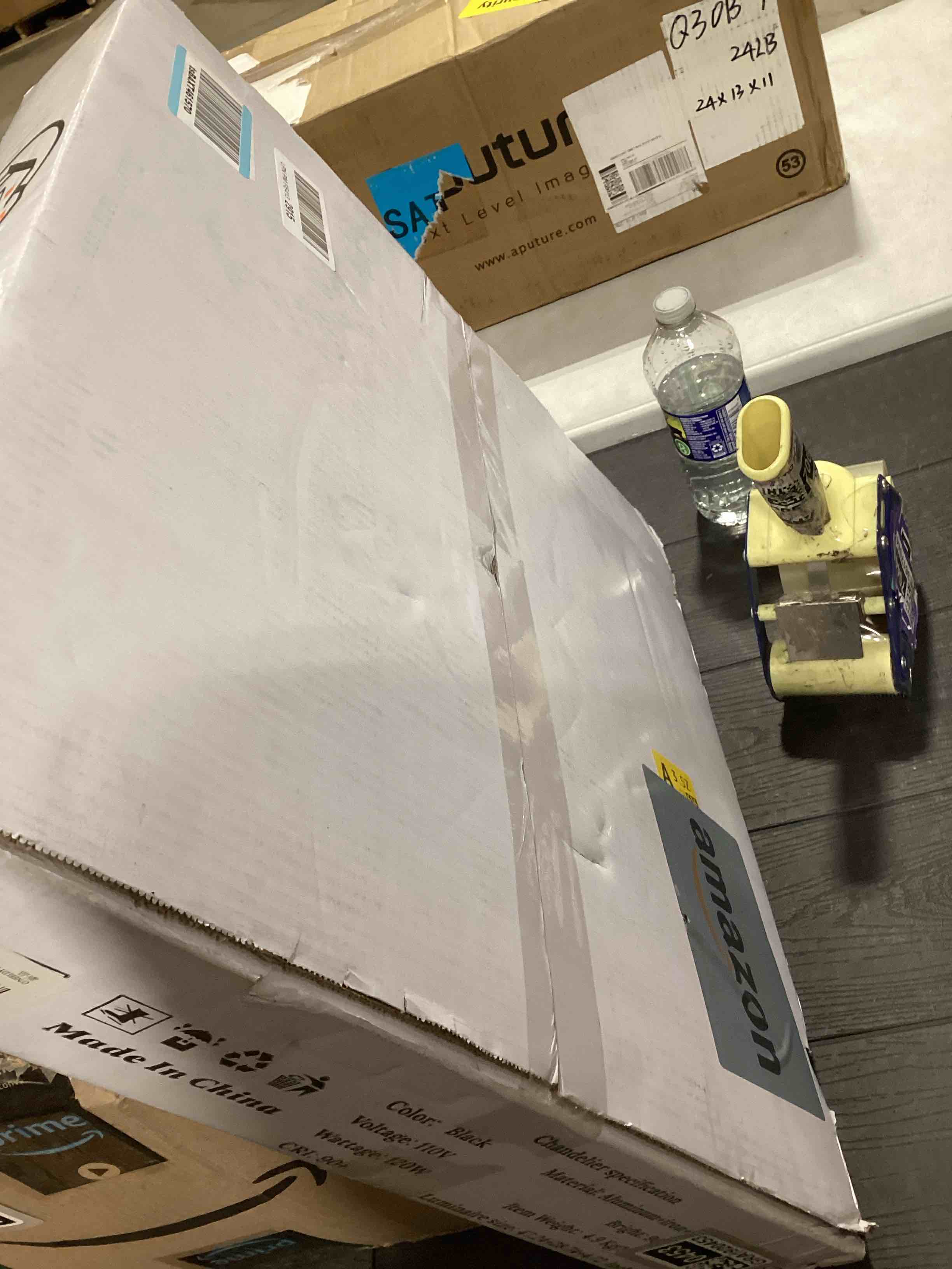 Condition photo showing Good Condition for O'NEELDY Black Flush Mount Ceiling Light Dimmable Dining Room Light Fixture Round 6 Rings Modern LED Ceiling Light with Remote Control 47" Kitchen Lighting Fixture Ceiling Lamp for Living Room,Bedroom Black Ceiling Light, 6-light