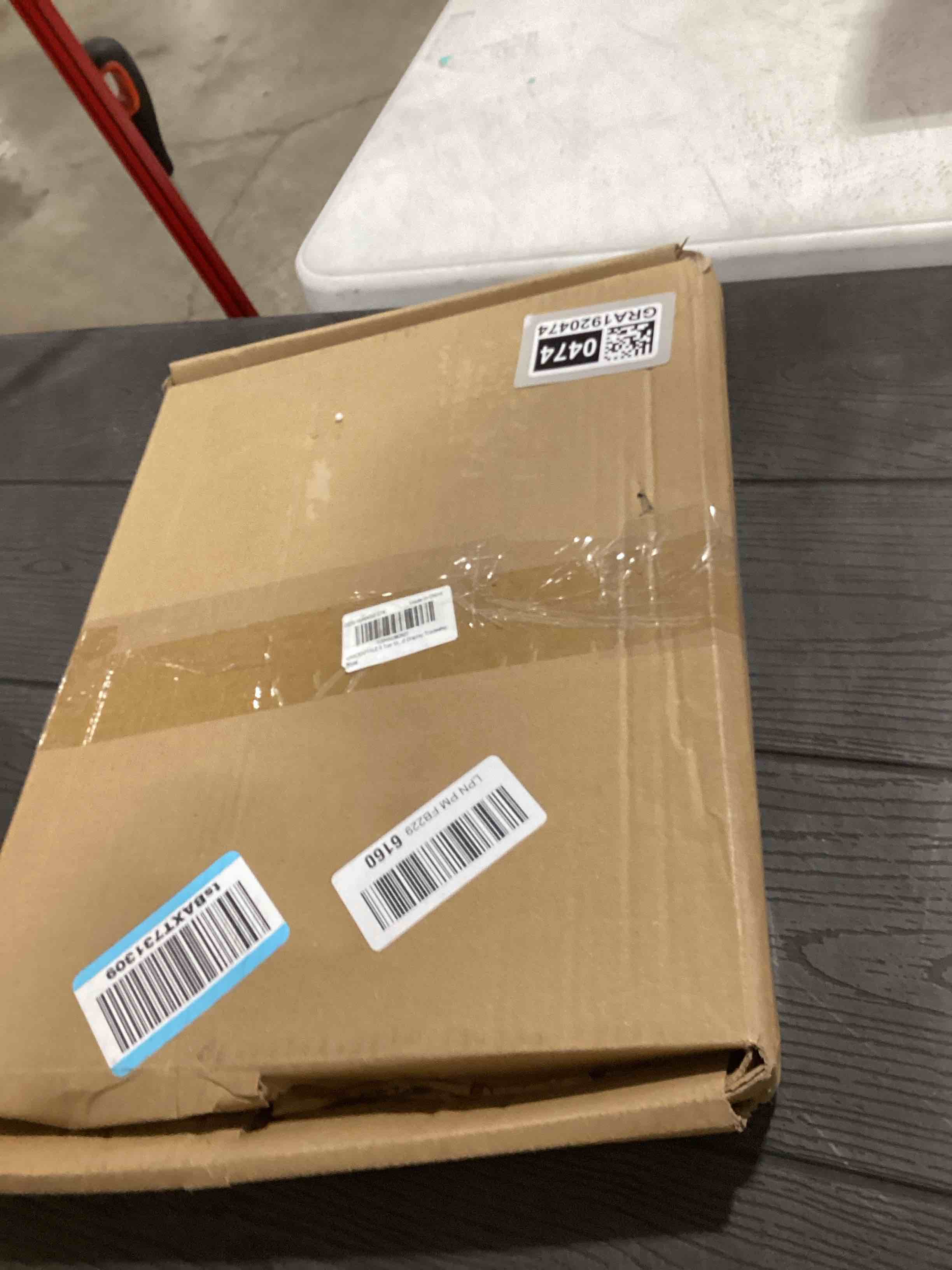 Condition photo showing As Is for UNICRAFTALE 4 Tier Sticker Display Stand for Vendors Wooden Small Card Display Rack 8 Shelf Portable Retail Vendor Display Stand Tabletop Display Stand for Greeting Card Display Tradeshows