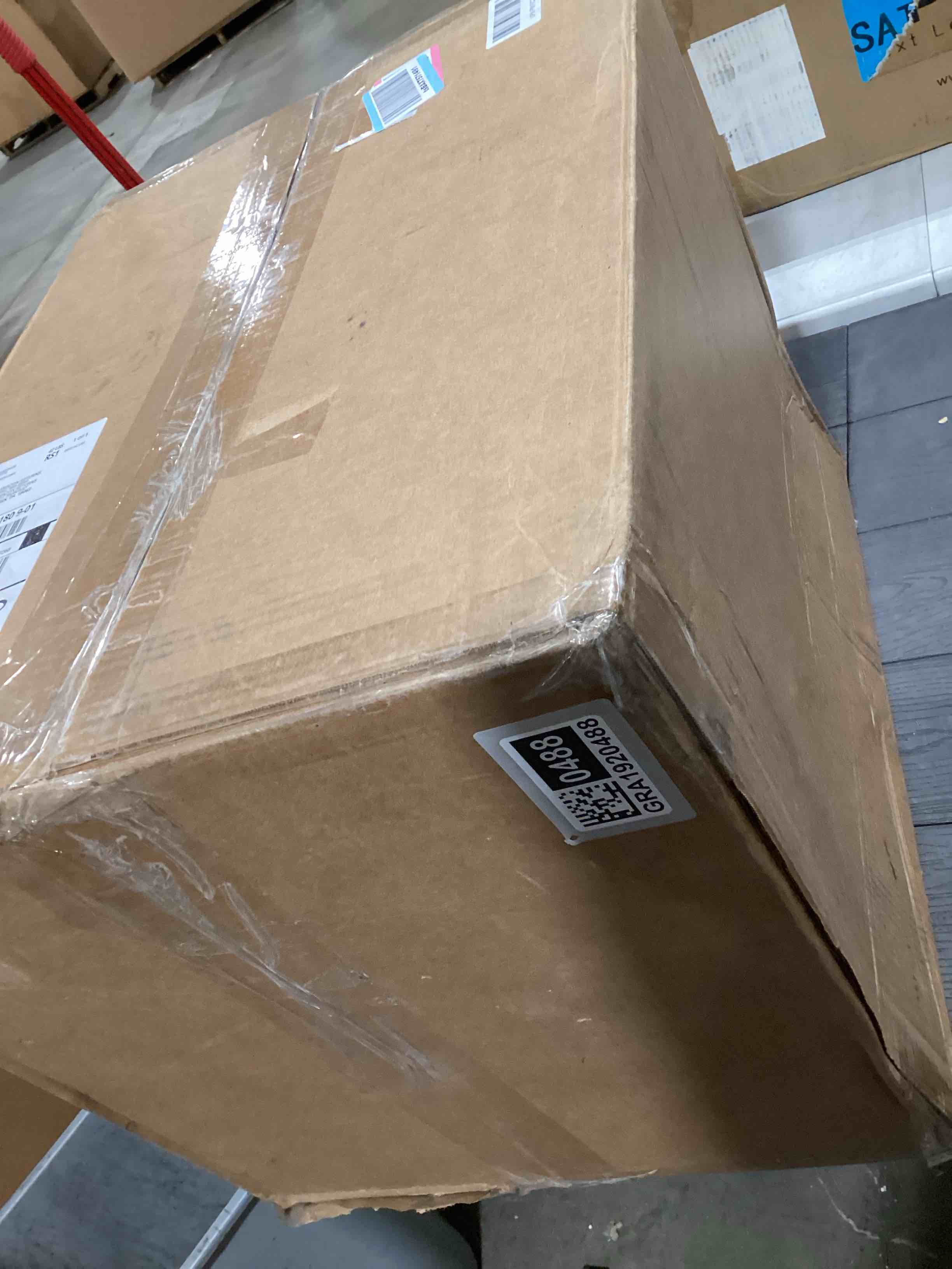 Condition photo showing As Is for SentrySafe Black Fireproof and Waterproof Safe, File Folder and Document Box with Key Lock, Ex. 14.3 x 15.5 x 13.5 inches, HD4100