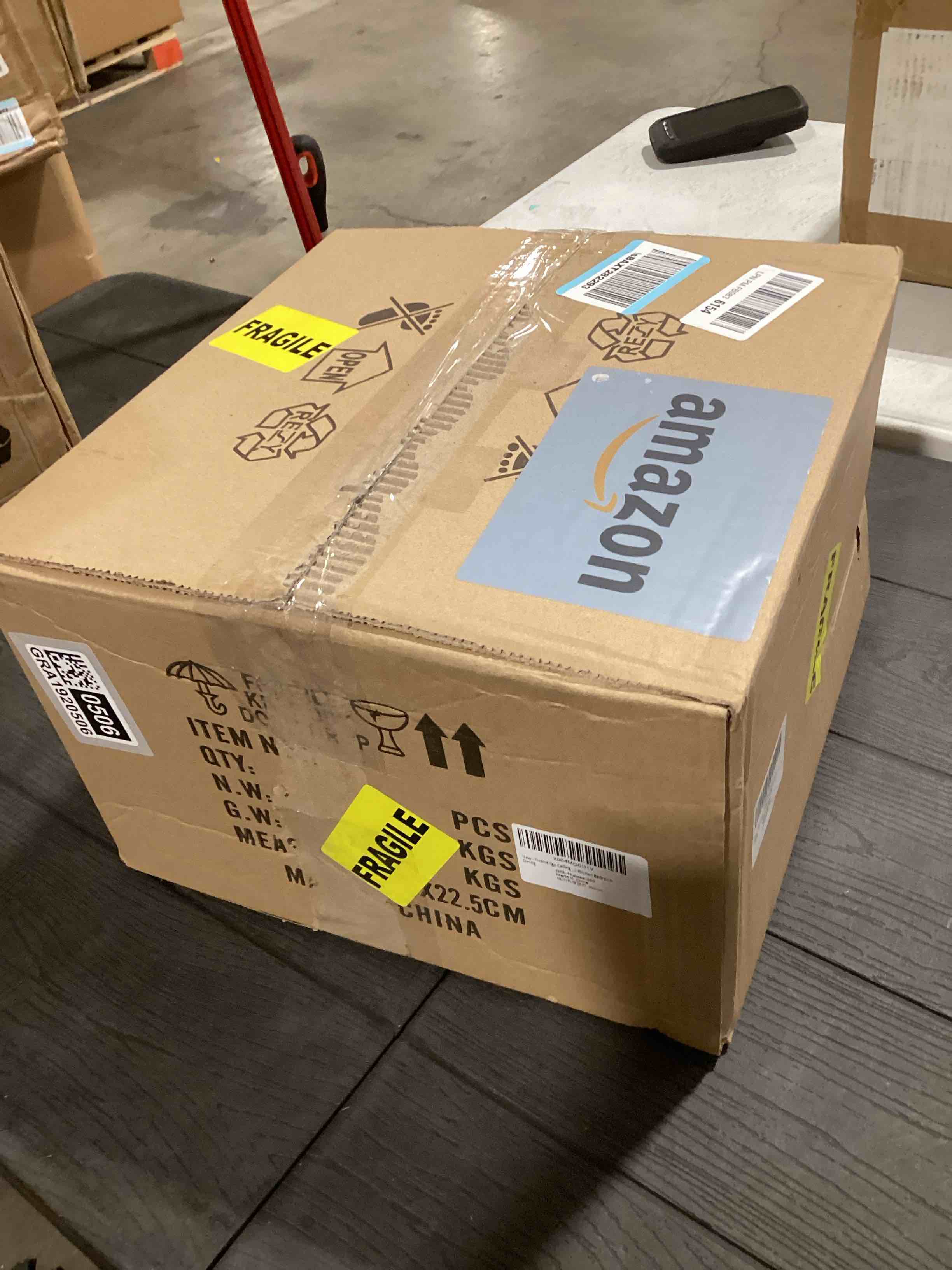 Condition photo showing As Is for 11.8in Semi Flush Mount Ceiling Light Fixture, Vintage Striated Glass Kitchen Lighting Fixtures Ceiling Mount for Entryway Hallway Bedroom Dining Room Bathroom Foyer Laundry (Amber)