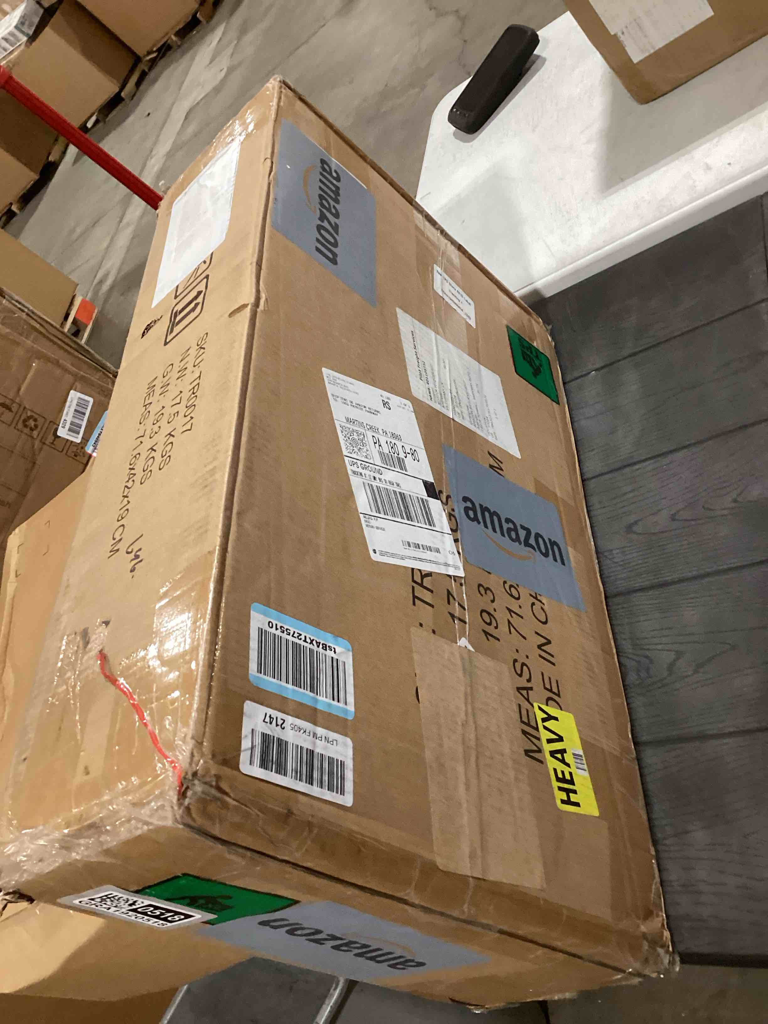 Condition photo showing As Is for 3 Drawer Dresser for Bedroom Rattan Dresser Chest of Drawers with Spacious Storage Boho Clothes Storage Nightstand for Living Room