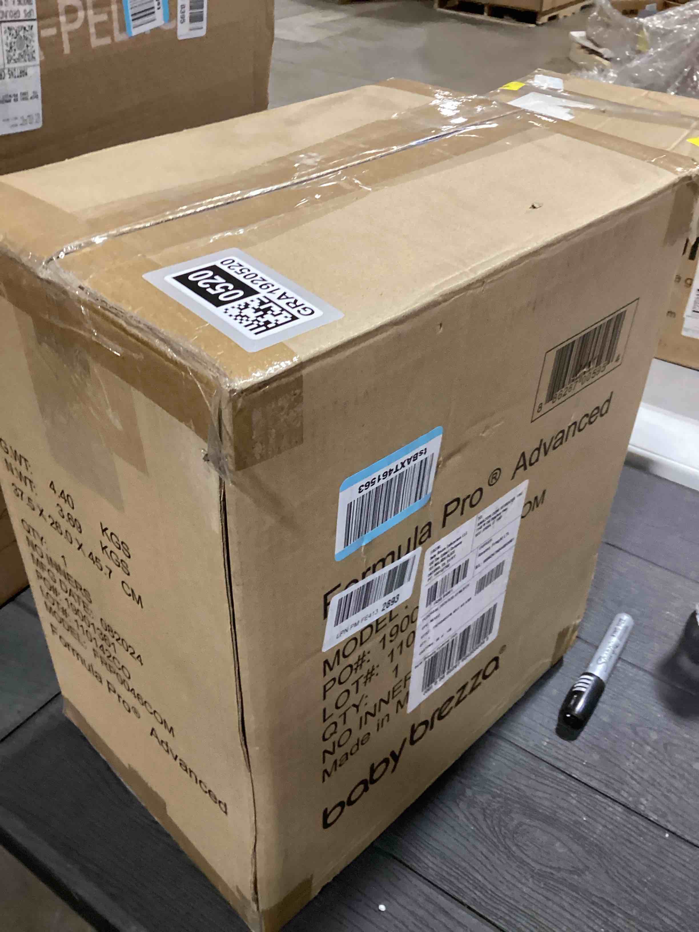 Condition photo showing As Is for Baby Brezza New and Improved Formula Pro Advanced Formula Dispenser Machine - Automatically Mix a Warm Formula Bottle Instantly - Easily Make Bottle with Automatic Powder Blending, White