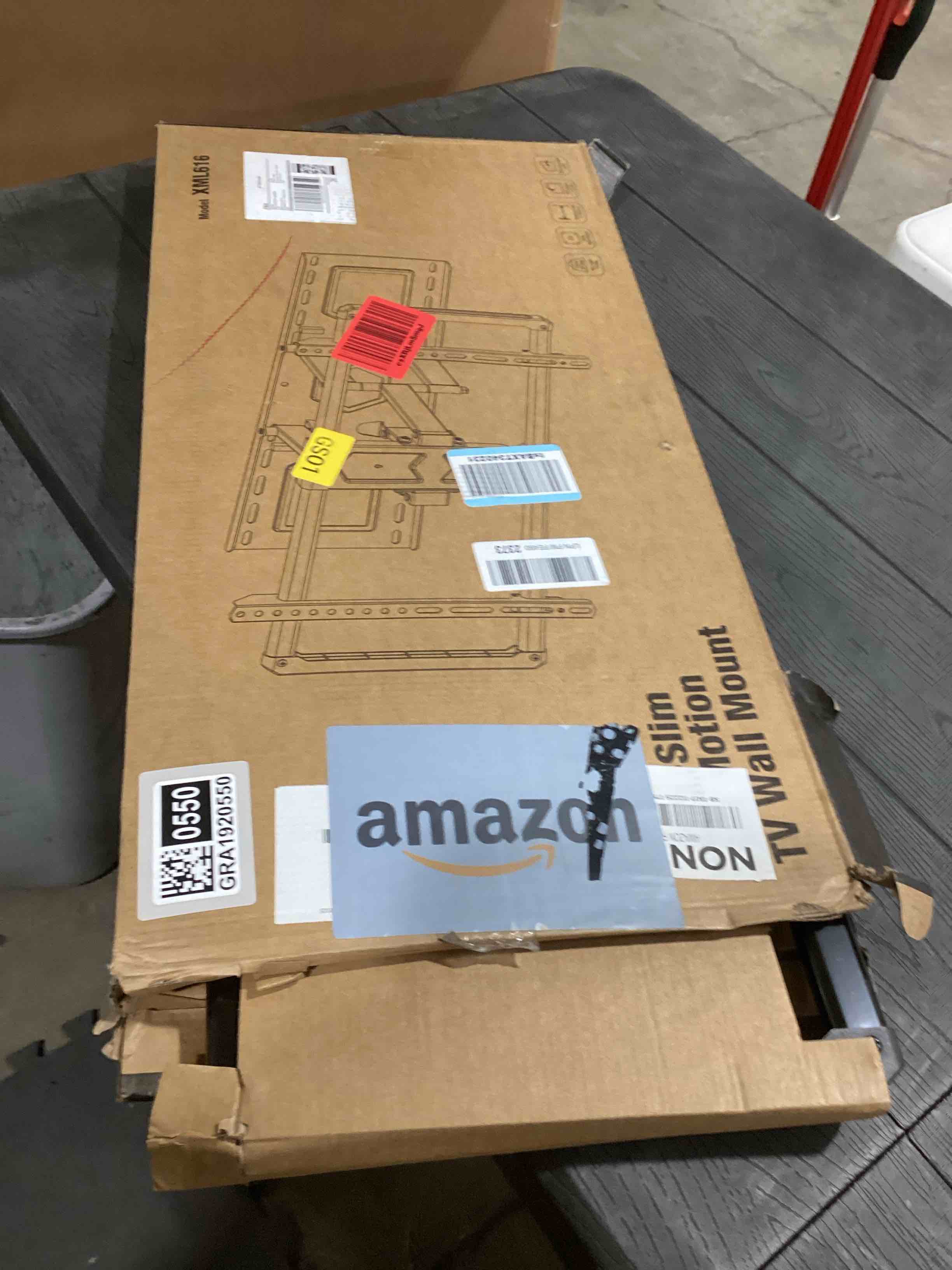 Condition photo showing As Is for USX Mount Full Motion TV Wall Mount for Most 42-86 inch Flat Screen/LED/4K, TV Mount Bracket Dual Swivel Articulating Tilt 6 Arms, Max 16" Wood Studs, VESA 600x400mm, Holds up to 132lbs
