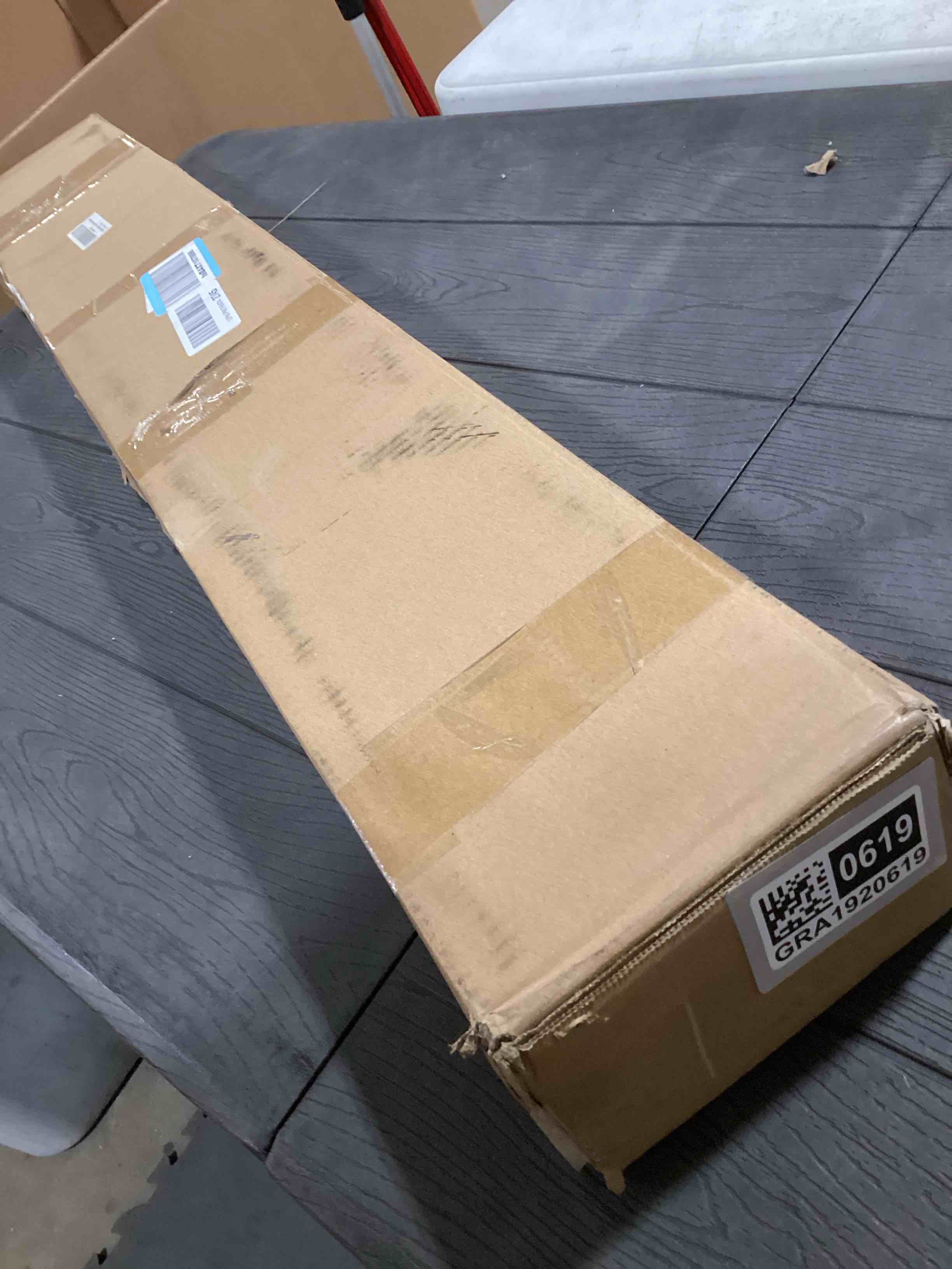 Condition photo showing As Is for 7.5ft Height Decorated Christmas Tree with Lights - 336 LED 2 in 1 Artificial Christmas Tree Lighted Outdoor Display with Remote Control+ Multi Mode+Memory+Timer Function (Warm White+Mulitecolor) Warm White&Multicolor