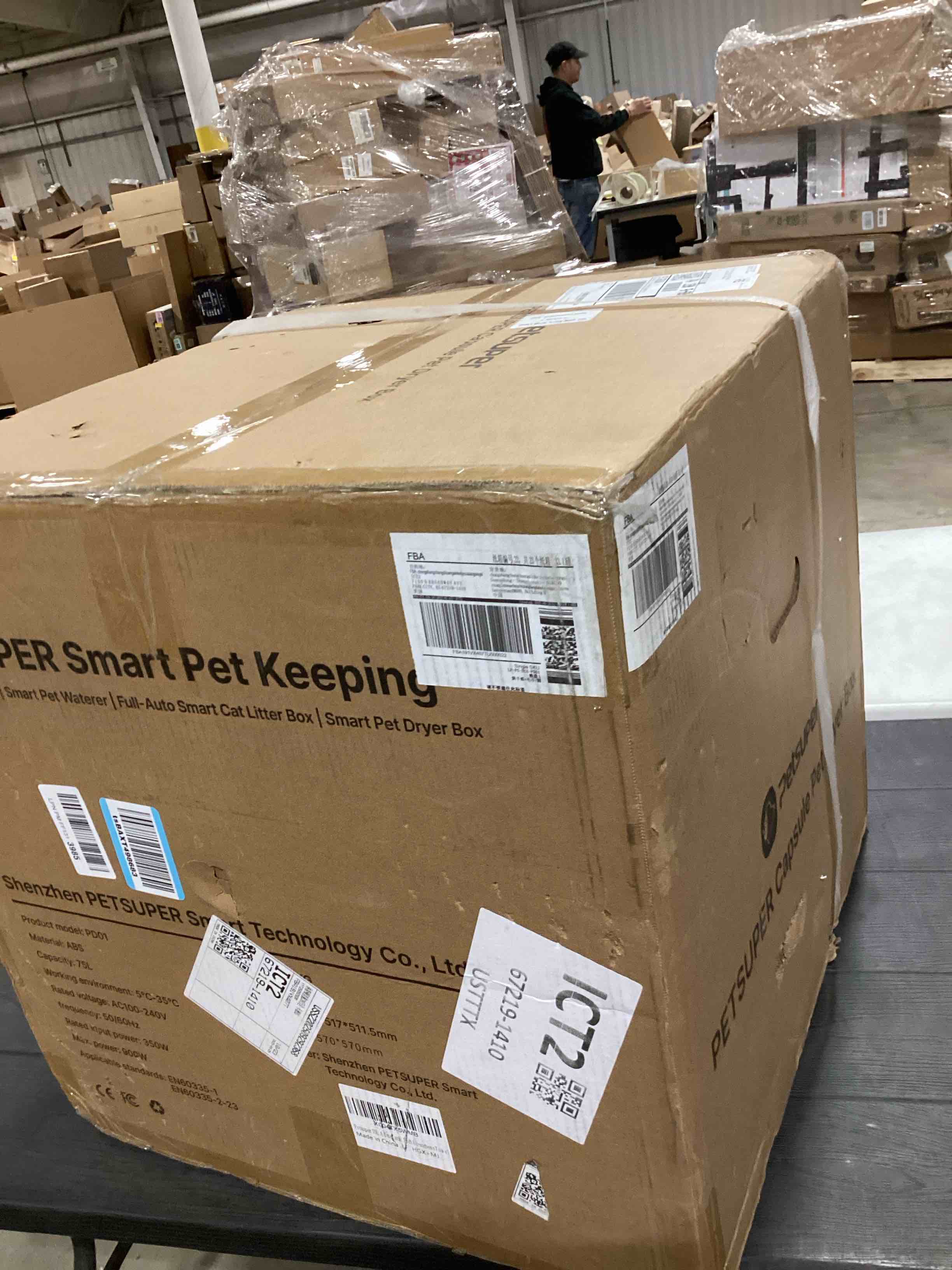 Condition photo showing Good Condition for Upgrade Cat Dryer Box, 75L Large Pet Dryer Box for Cats and Small Dogs, 360° Rapid Drying & Smart Temp Control, Ultra-Quiet, Safe & Efficient Grooming for Multi-Pet Households, Including a Pet Towel