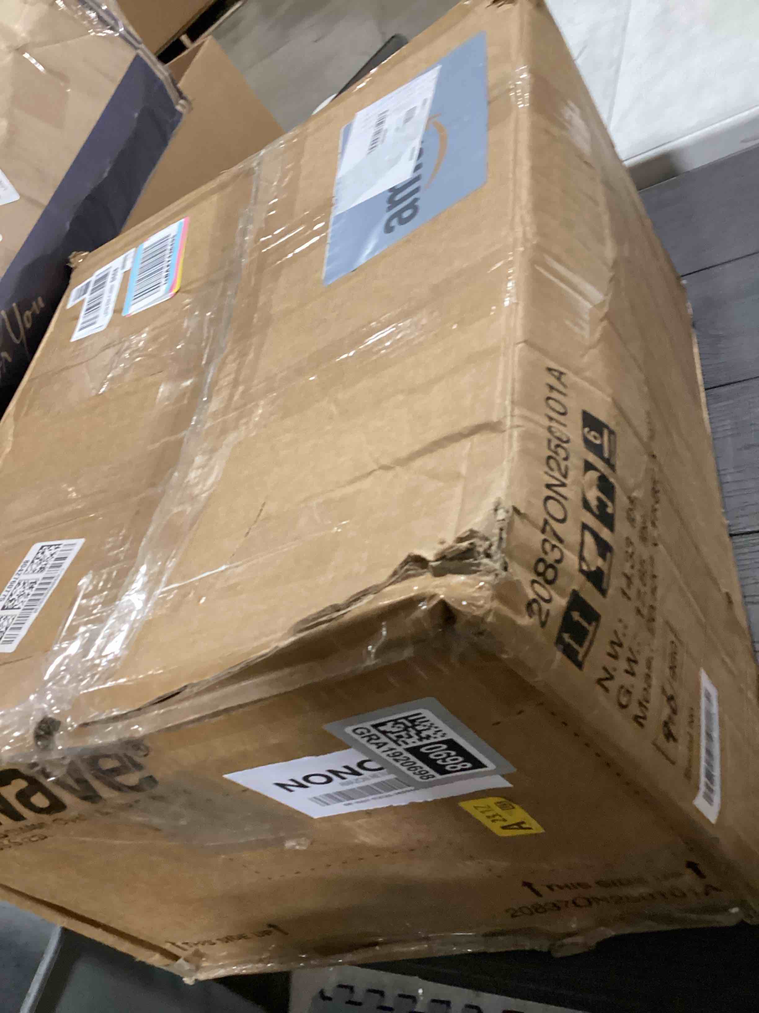 Condition photo showing As Is for Nuwave Bravo Air Fryer Toaster Smart Oven, 10-in-1 Countertop Convection, 1800 Watts, 21-Qt Capacity, 50°-450°F Temp Controls, Top and Bottom Heater Adjustments 0%-100%, PFAS Free, Stainless Steel Brushed Stainless Steel 21QT Bravo Pro Oven