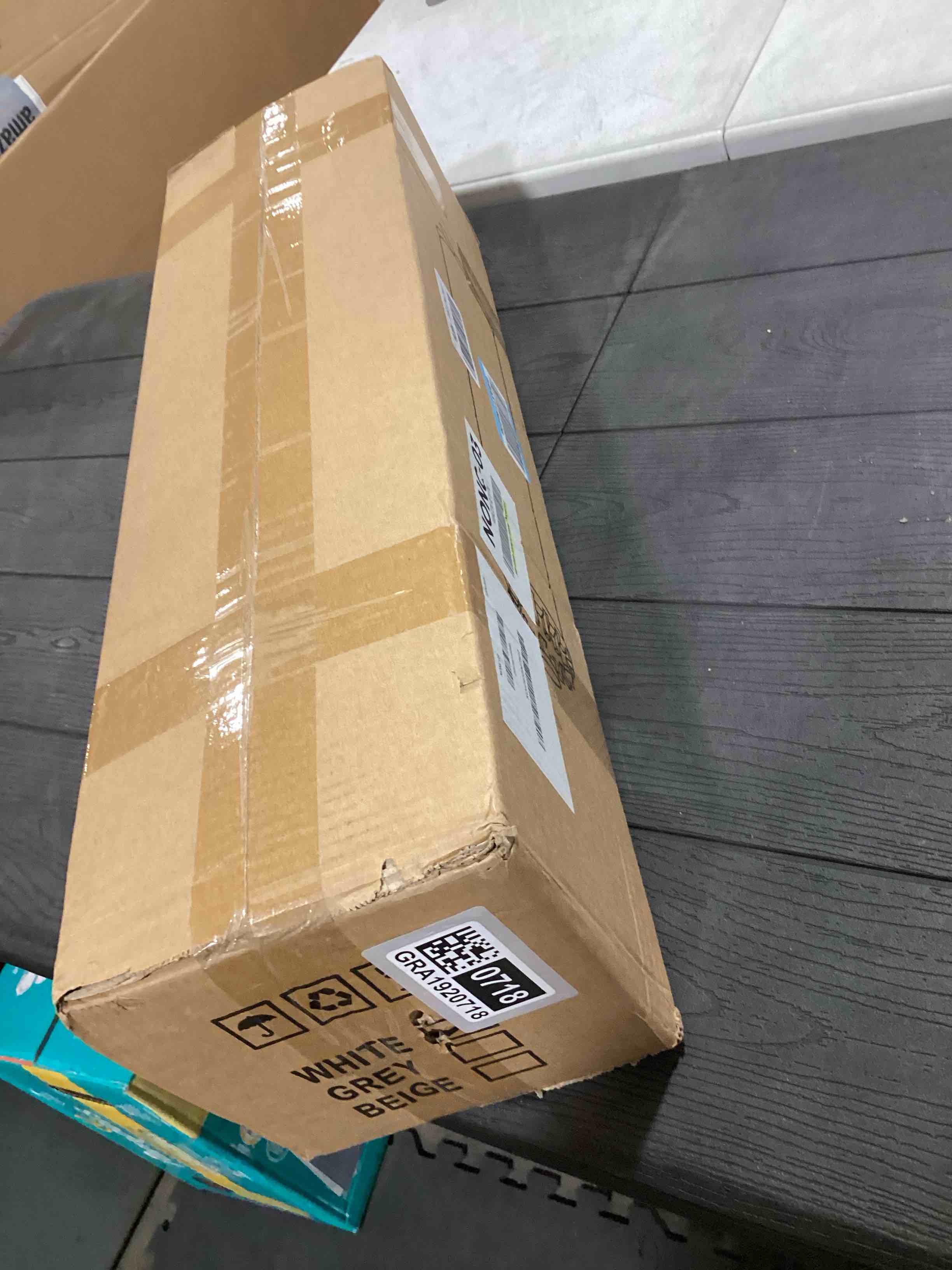 Condition photo showing As Is for Tripod Clothes Drying Rack - Foldable Laundry Drying Rack - Household Floor Standing Clothes Drying Racks with 16 Wooden Drying arms for Balconies, Laundry, Bedrooms