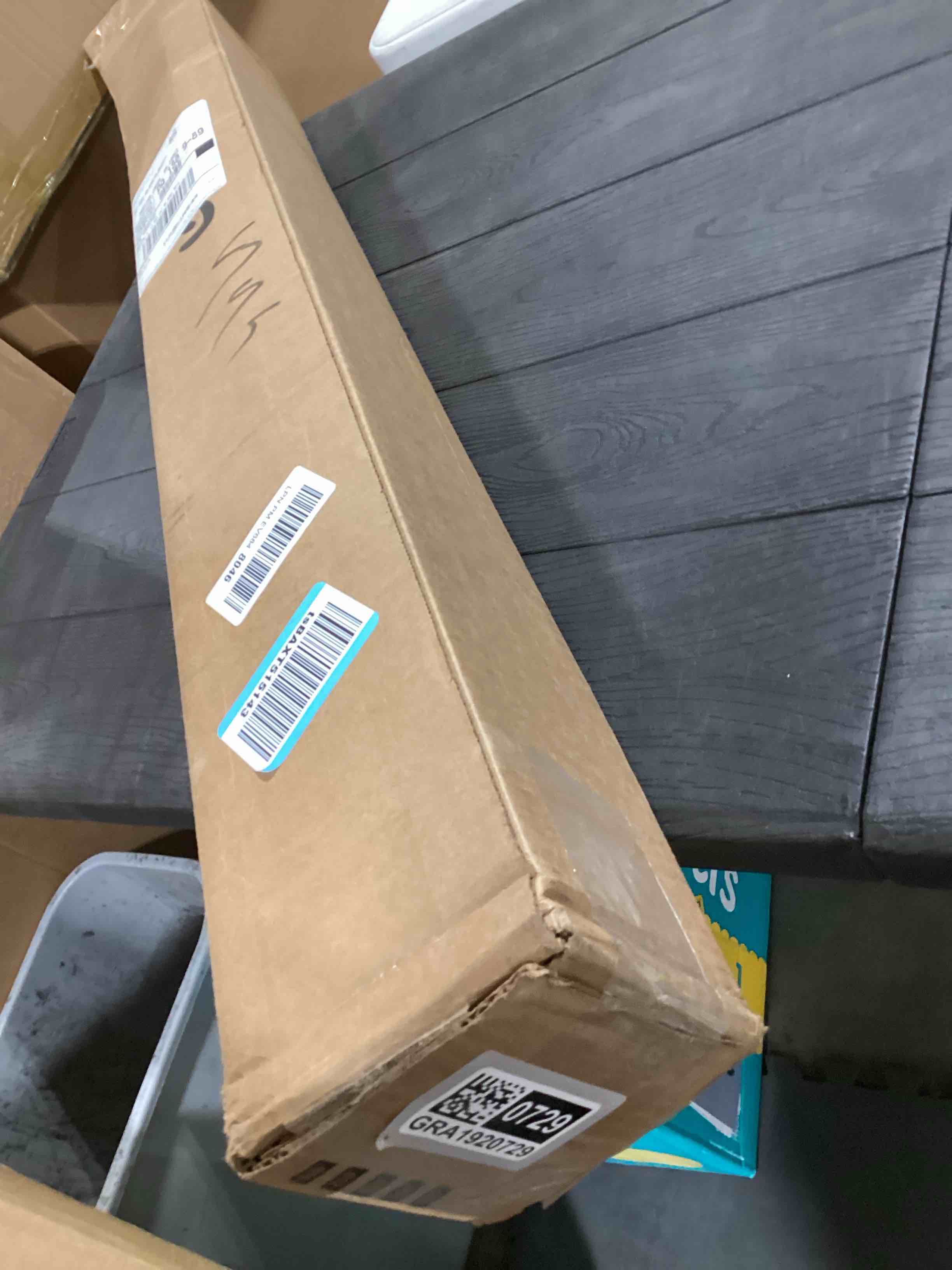 Condition photo showing As Is for 42 Inch Clear Round Table Cover Protector, 2mm ThickClear Round Table Protector for Dining Room Table, Round Plastic Table Cover, Vinyl Table Protector, Waterproof Round Table Pad