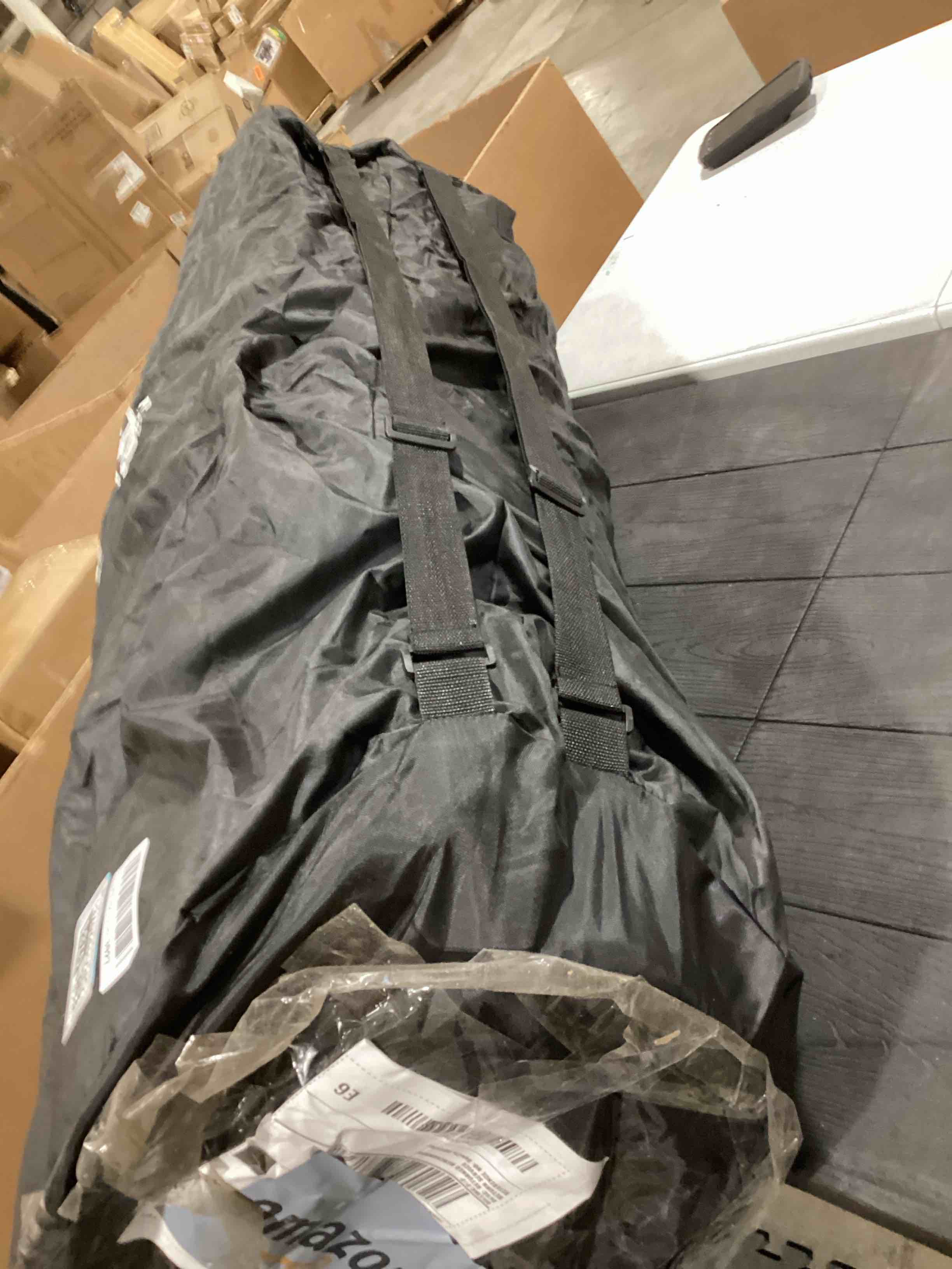 Condition photo showing As Is for 3 Inch Memory Foam Camping Mattress, Dual Layer Thick Sleeping Camp Pad for Car Tent Cot, Roll-Up Portable Glamping Floor Bed for Guests Sleepover