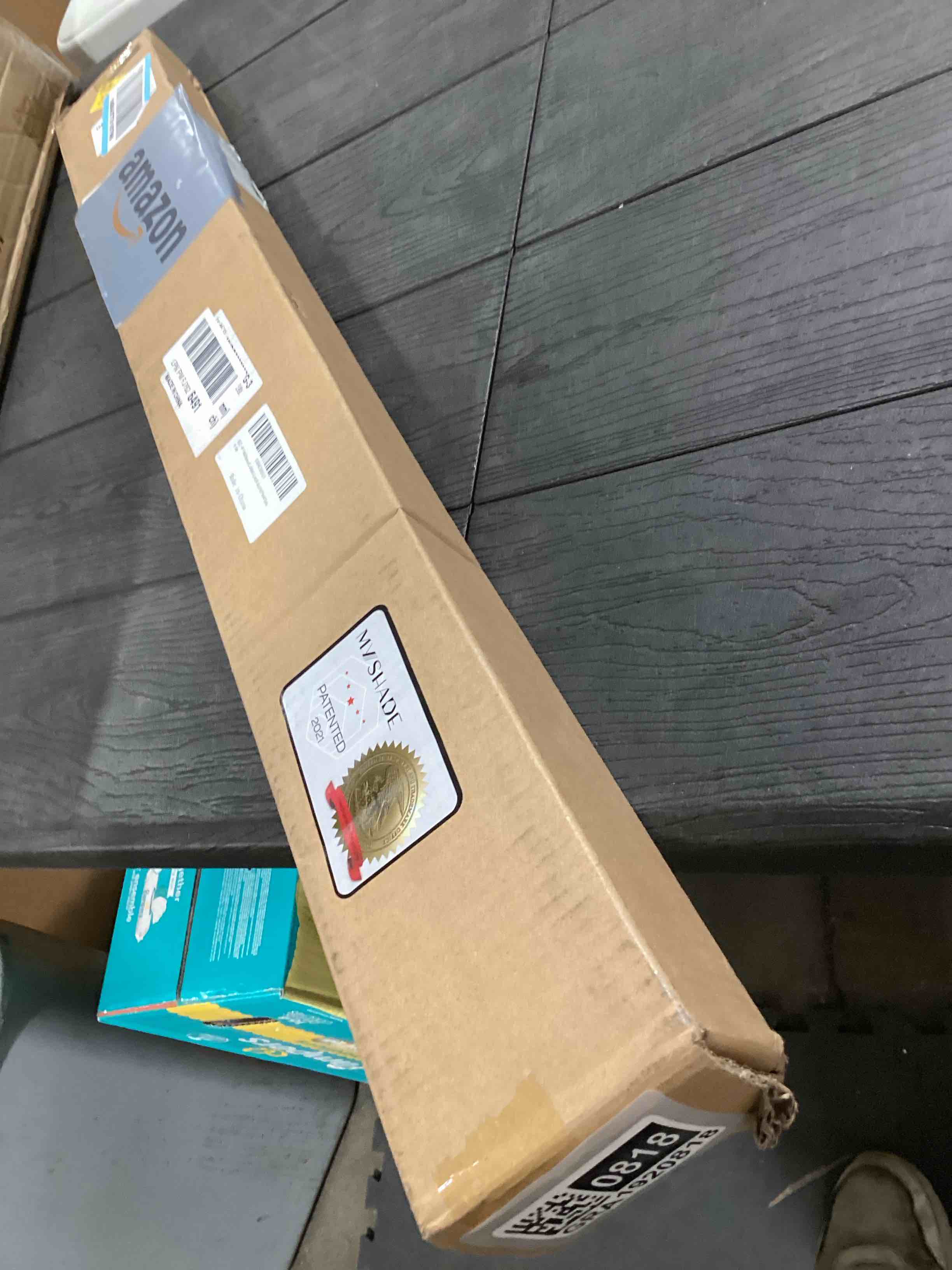 Condition photo showing Good Condition for MYshade Blackout Cordless Cellular Shades Honeycomb Shade for Indoor Windows Room Darkening Blinds for Home Office Pull Down Window Shades Easy to Install 30 inch Wide, H64 Pleated Shade White White 30"W x 64"H