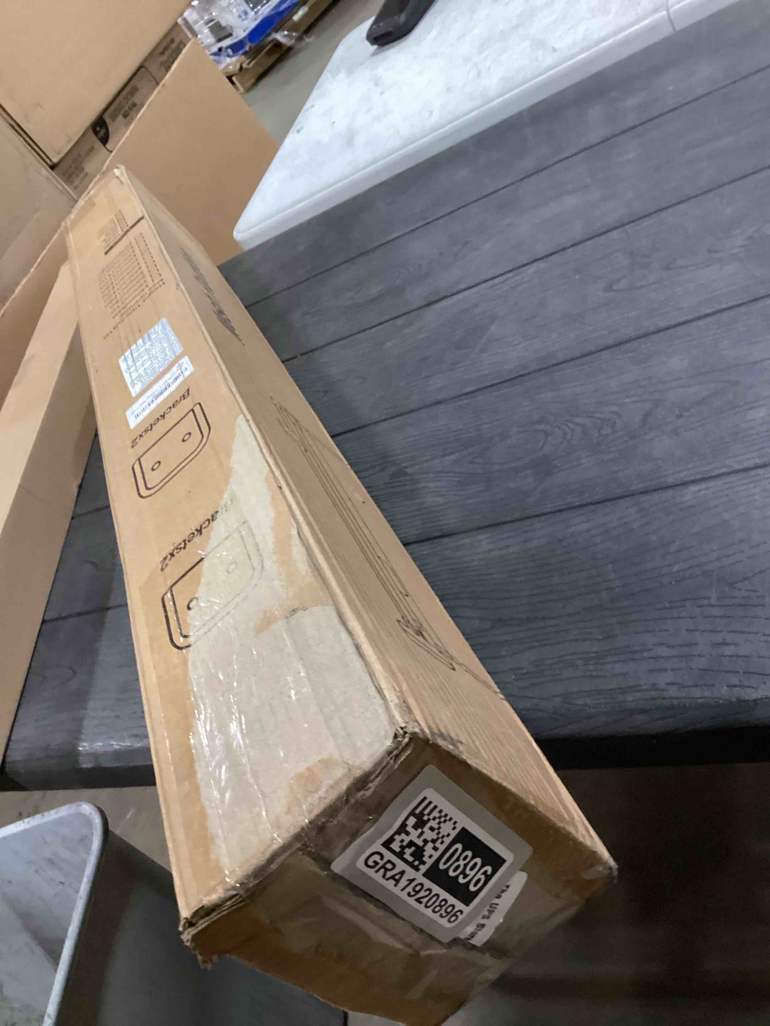 Condition photo showing Good Condition for 160" Retractable Baby Gates, 42" Extra Tall Upgraded Baby Gate with Reinforced Strip Design, Prevent from Crawling Underneath, Extra Wide Dog Gate Baby Gates for Stairs Doorways Indoor Outdoor Black 42" Tall x 160" Wide