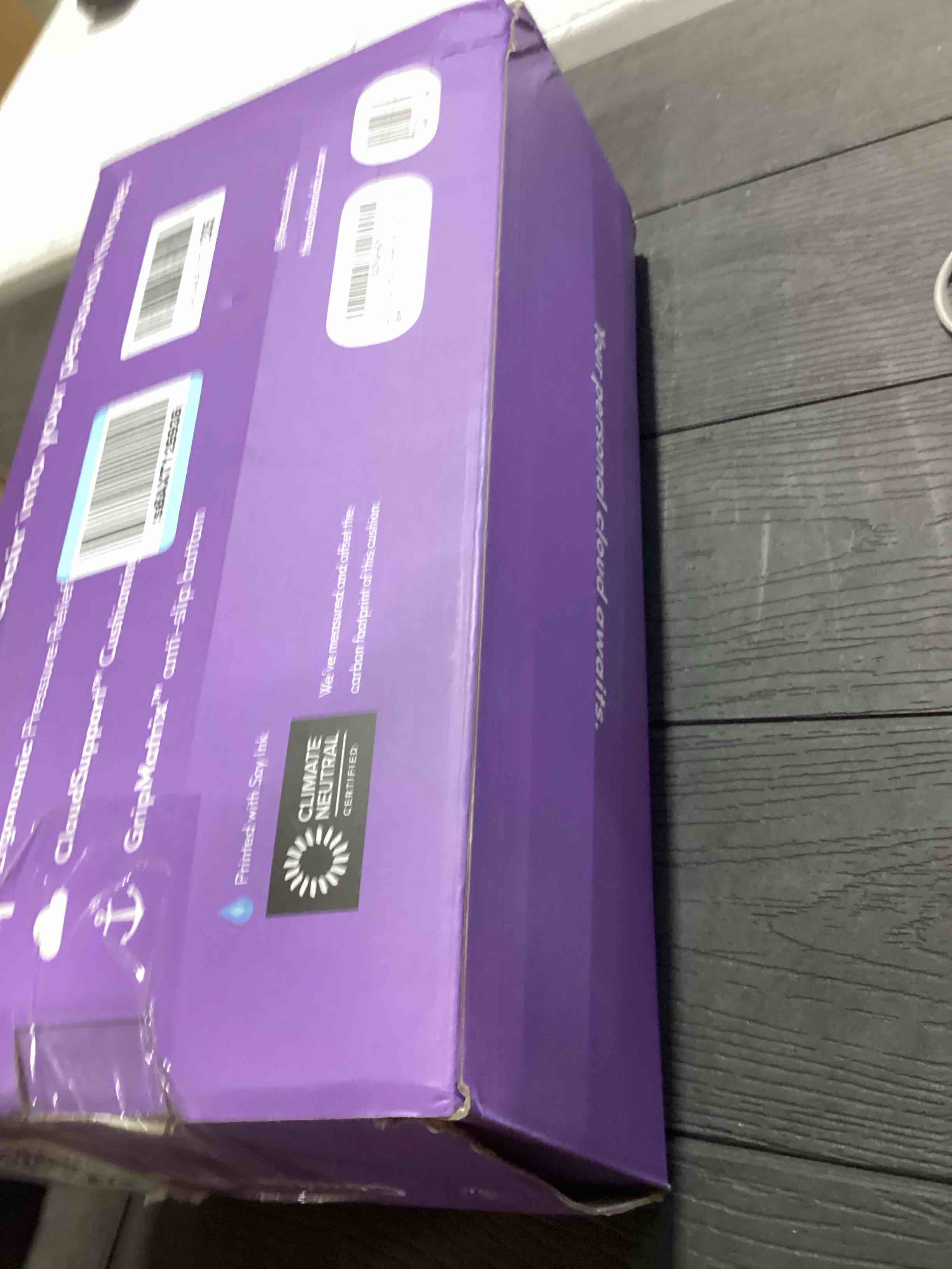 Condition photo showing Good Condition for Cushion Lab Patented Pressure Relief Seat Cushion for Long Sitting Hours on Office & Home Chair - Extra-Dense Memory Foam for Soft Support. Car Pad for Hip, Tailbone, Coccyx, Sciatica - Black