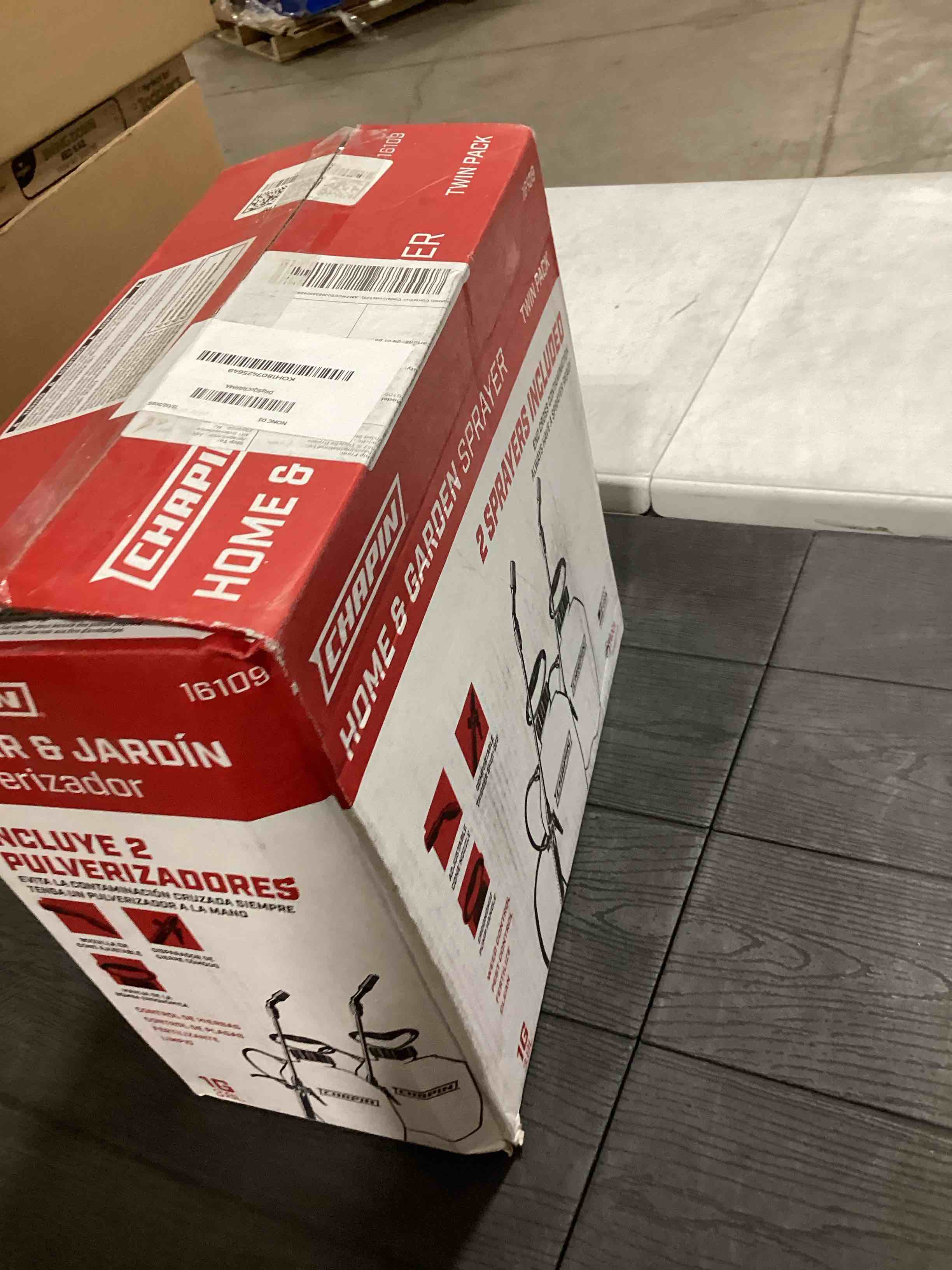 Condition photo showing As Is for Chapin 16109 1-Gallon Home and Garden Sprayer, Translucent - 2 Pack 1 Gallon 2-Pack Sprayer