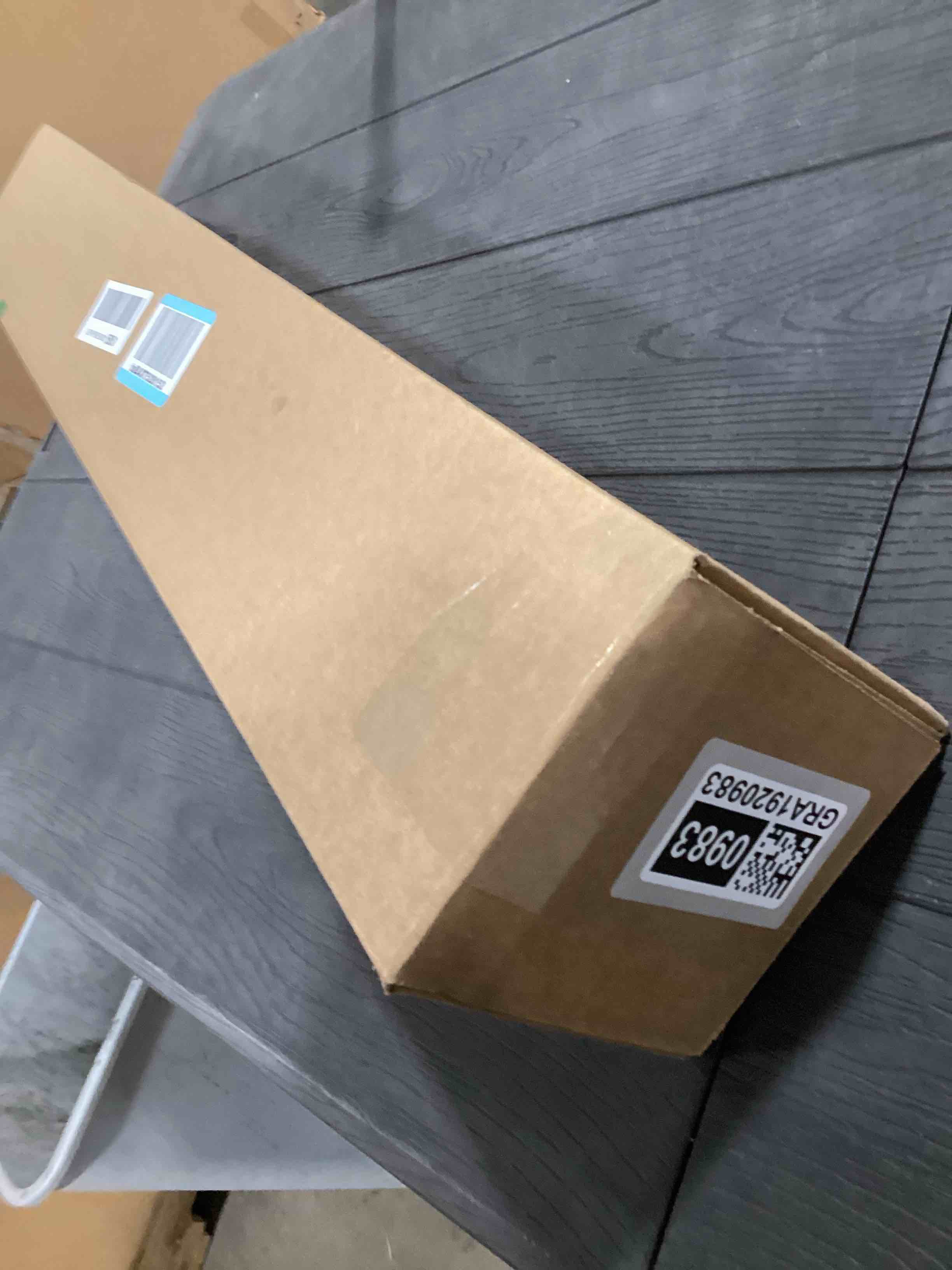 Condition photo showing As Is for KUKUMAO 5000K Plug-in LED Tube Light Fixture, 18W Linkable Cabinet Light for Garage, Kitchen, Bathroom, Closet, Office - 2Ft, Triproof, White White 2 FT