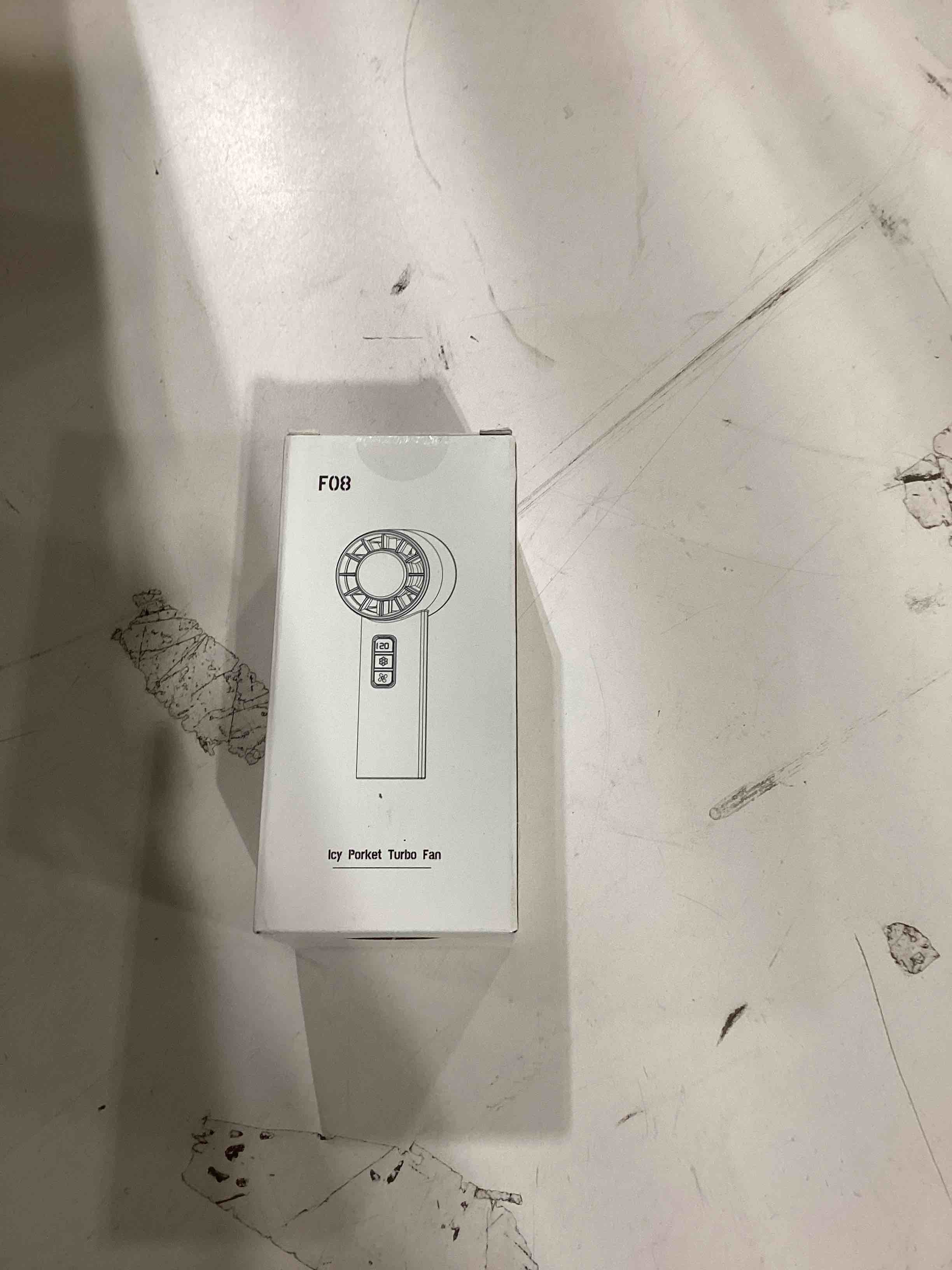 Condition photo showing As Is for Portable Handheld Turbo Fan | Speed(1-120) Adjustable Mini Fan featuring Cooling Mode | 5000mAh Rechargeable Battery | Metal Body & LED Display | Gifts for Men Women, Camping & Outdoor Dark Grey