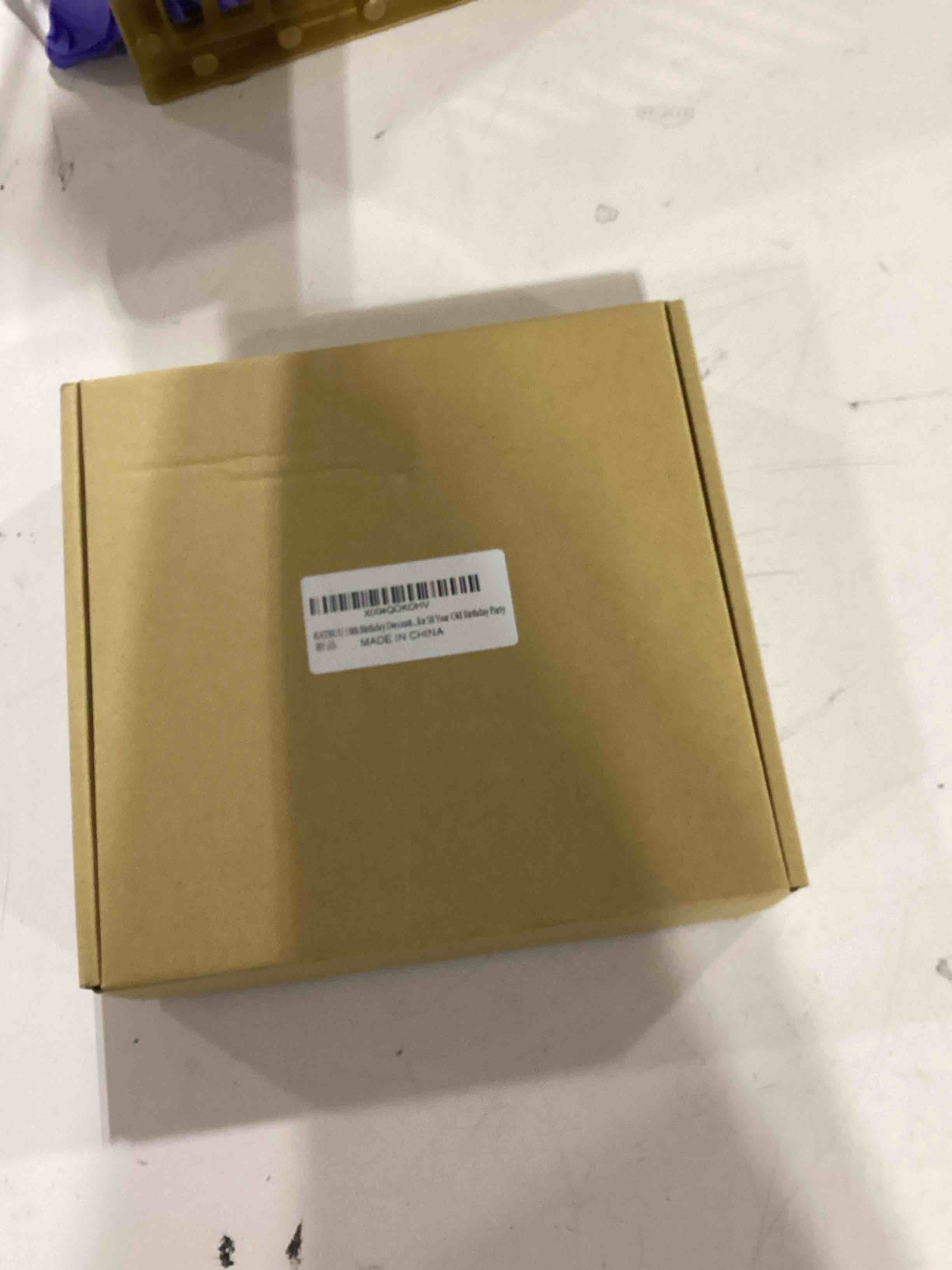 Condition photo showing As Is for 50th Birthday Decorations – Black and Gold Party Supplies with Banner, 9 Honeycomb Centerpieces, 12 Hanging Swirls, Happy 50th Birthday Decorations for Men and Gifts for Him