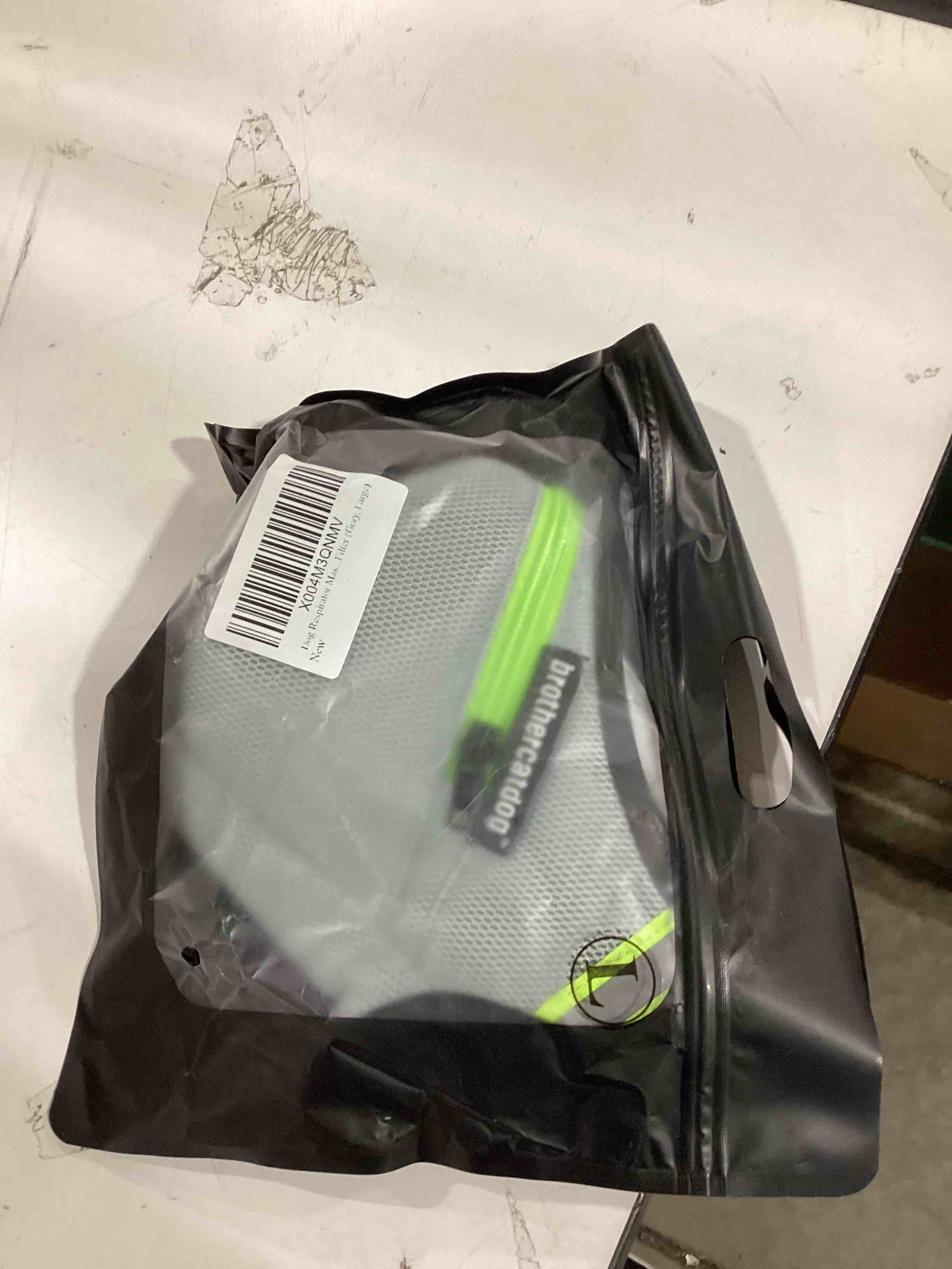 Condition photo showing As Is for Dog Muzzle, Soft and Adjustable Multi-Layer Filter Nose and Mouth Mask, Breathable Breathing Muzzles for Large, Medium and Small Sized Dogs (Gray, Medium) Gray Medium