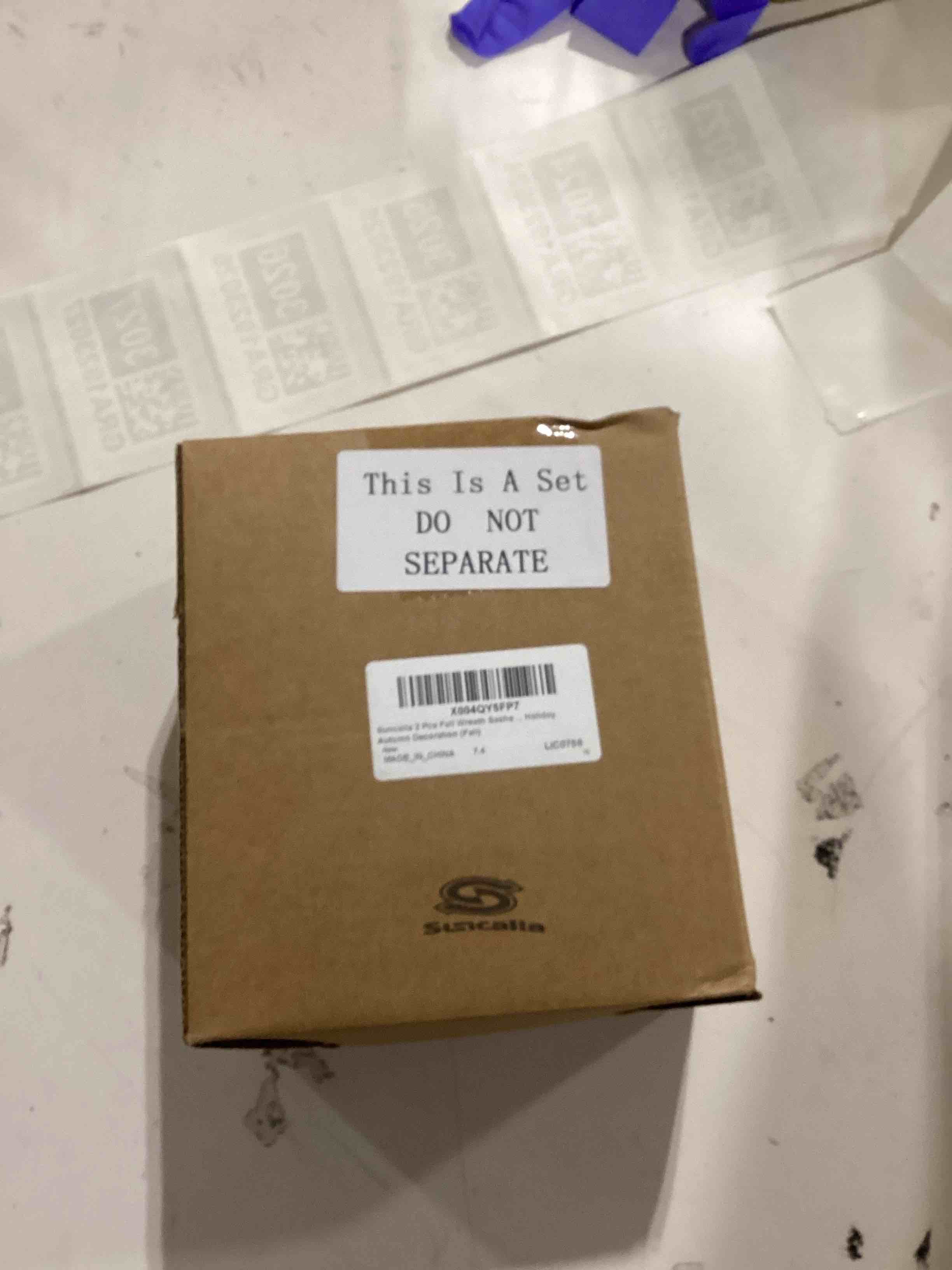 Condition photo showing As Is for 2 Pcs Large Fall Wreath Sashes for Front Door 23.6'' Happy Harvest Ribbon Bundle for Wreath with Bows, Bells & Signs Thanksgiving Assorted Ribbon for Holiday Autumn Decoration(Fall)