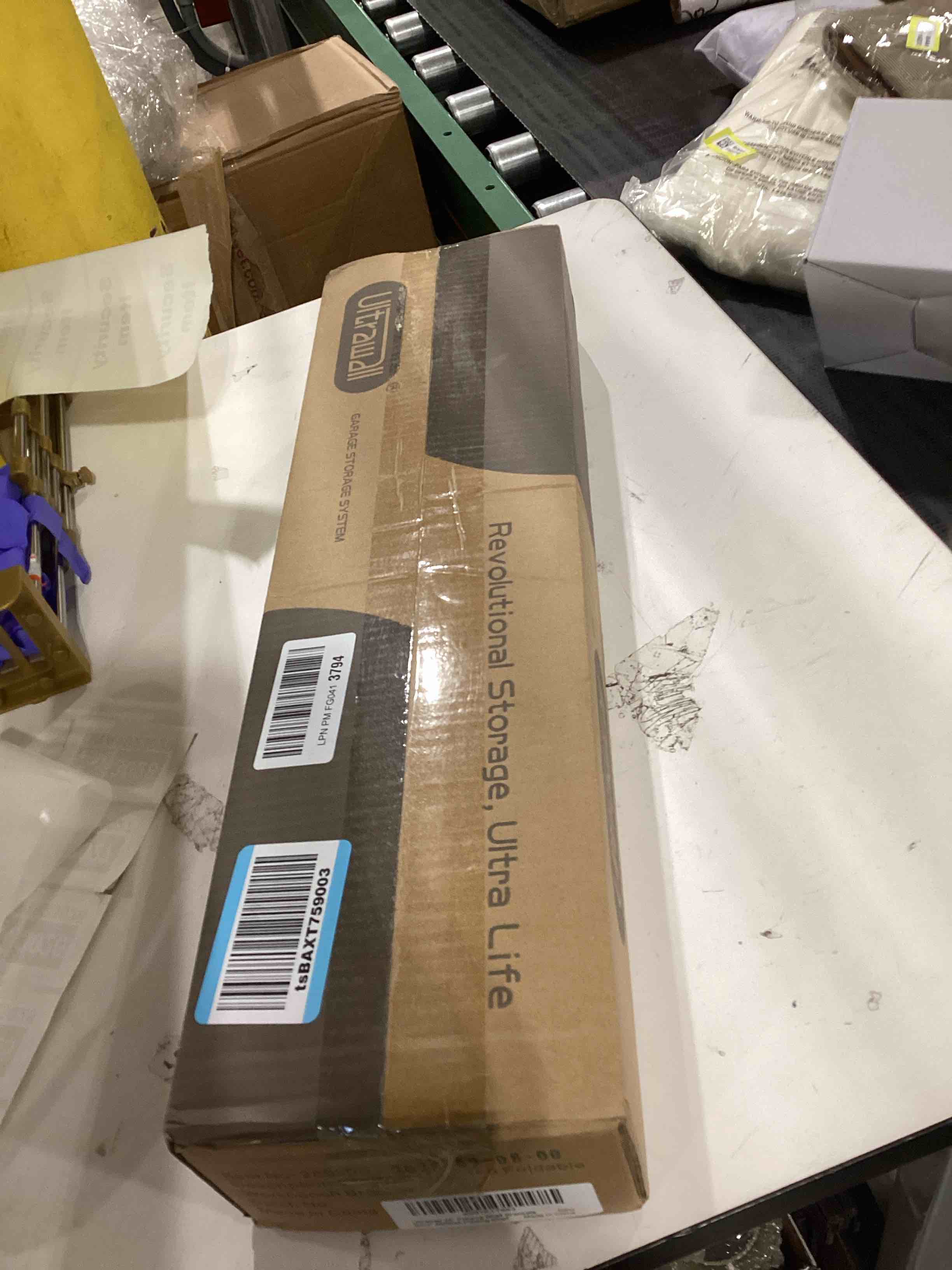 Condition photo showing As Is for Ultrawall 24 inch Black Sturdy Folding Shelf Brackets, Heavy Duty Adjustable Steel Wall Mounted Collapsible Shelf Bracket, Max Load 550lb 2 PACK