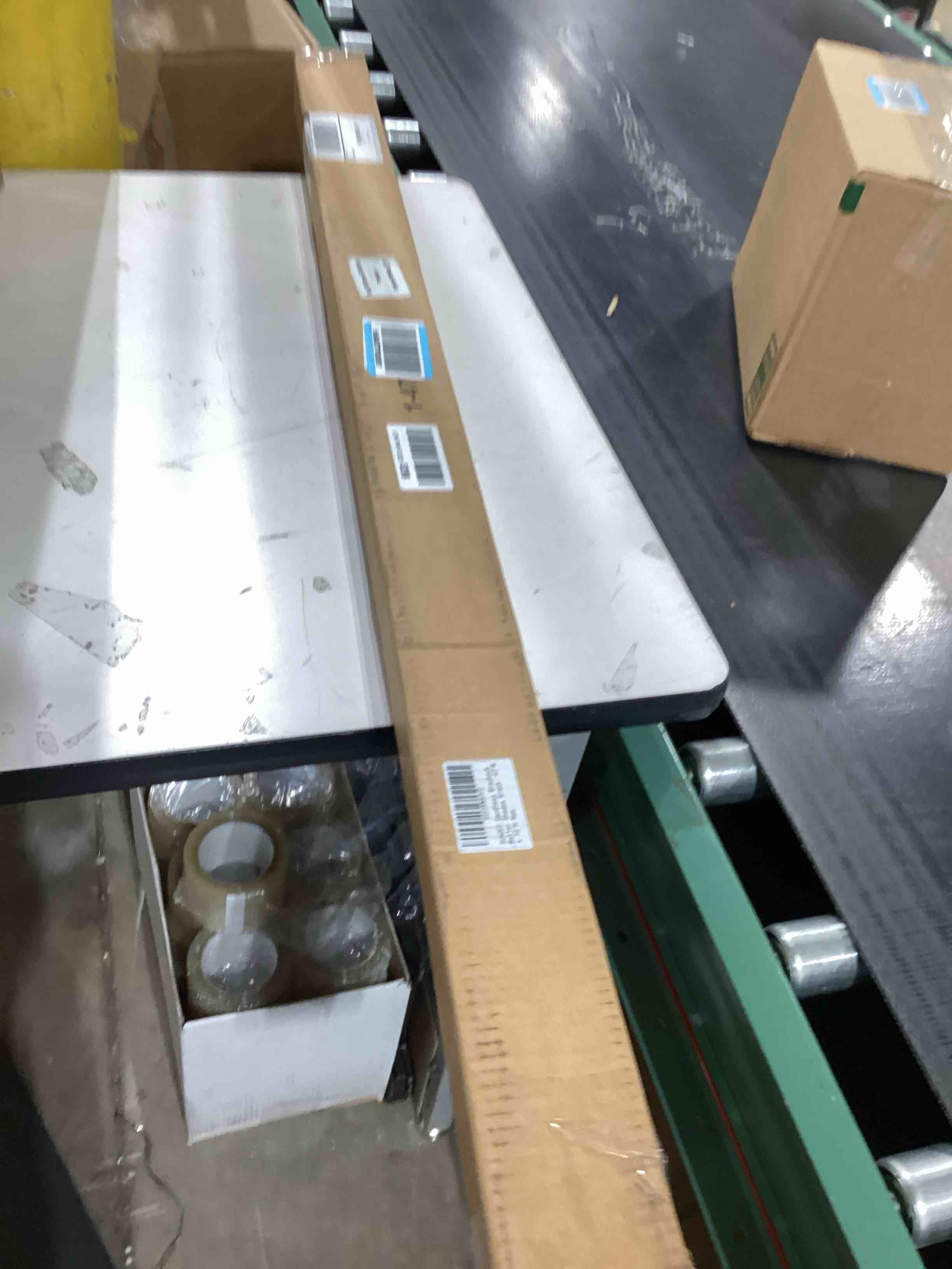 Condition photo showing As Is for Blackout Roller Shades Blinds Cordless for Windows Pull Down Room Darkening Door Blinds with Thermal Insulated Easy to Install for Living Room,Bedroom,Home,Office Bathroom Black 47" W x 72" H 47"W x 72"H Black