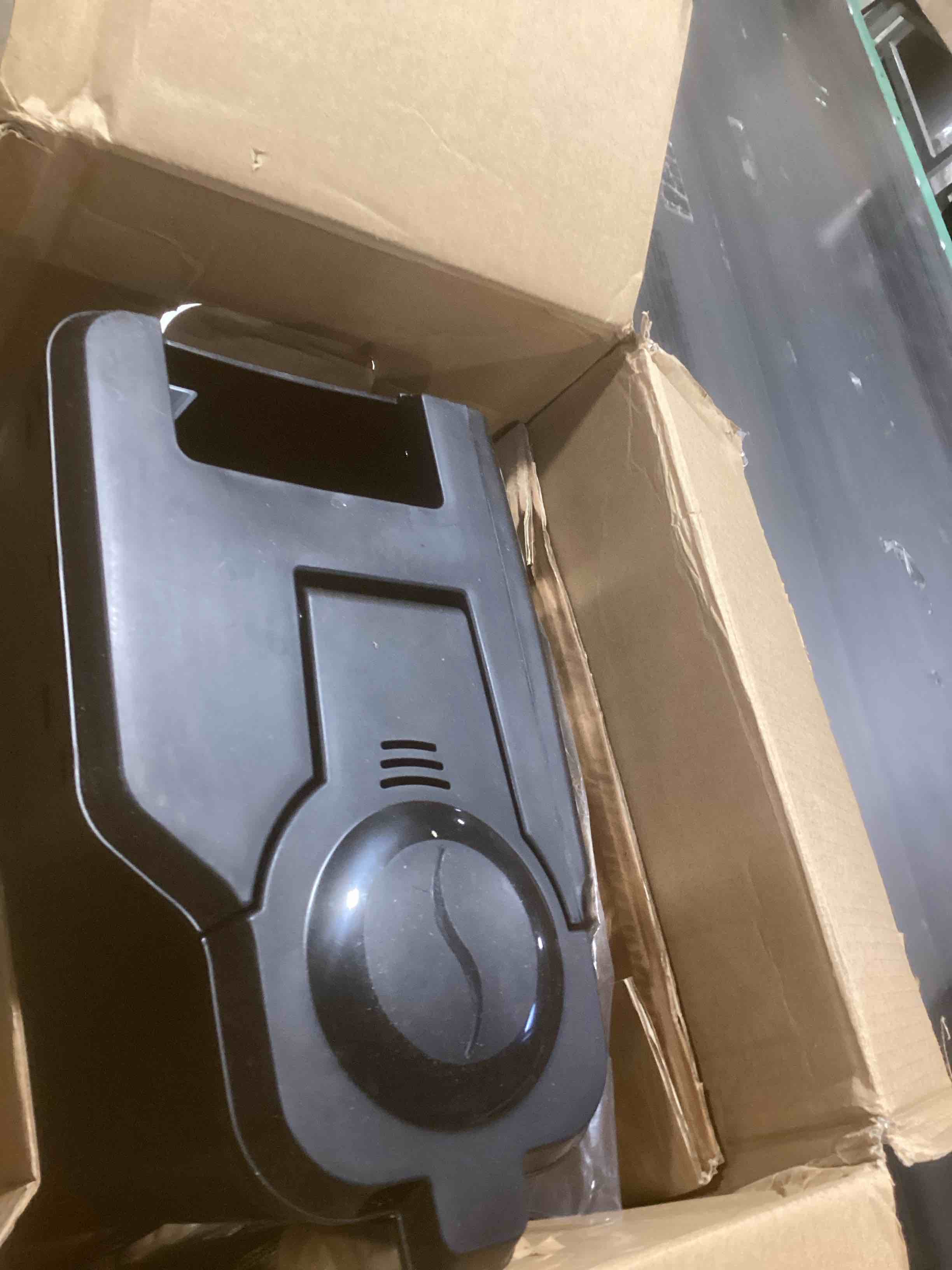 Condition photo showing As Is for BLACK+DECKER 12-Cup Mill and Brew Coffee Maker, Automatic Grind and Brew Drip Coffee Machine, Programmable, Sneak-A-Cup, Reusable Filter. 12-Cup Coffee System