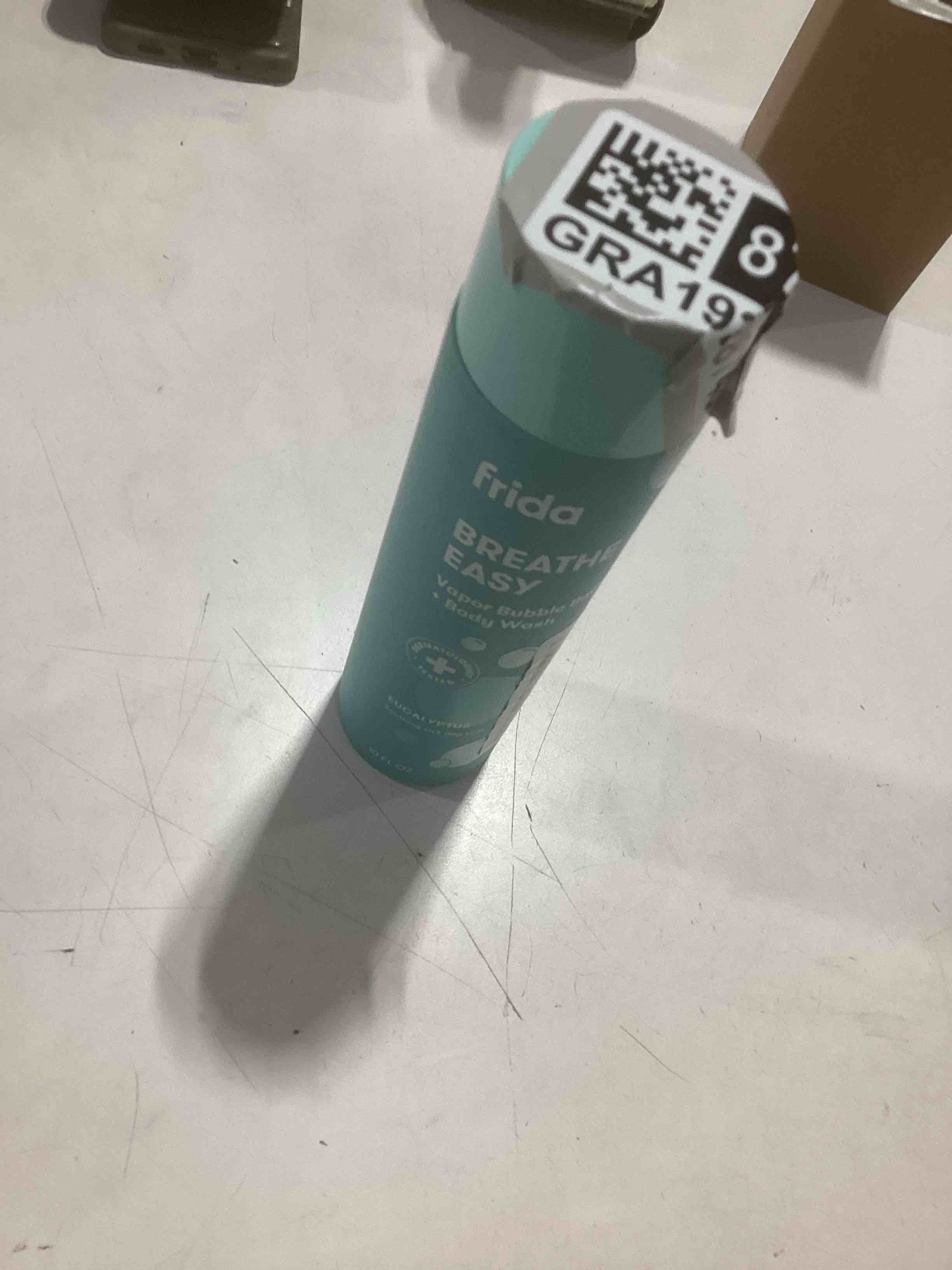 Condition photo showing New/Like New for Frida Baby Eucalyptus Vapor Baby & Kids Bubble Bath + Body Wash, Toddler & Baby Body Wash, Dermatologically Tested, Tear-Free, Hypoallergenic, Safe for Skin, Super Sudsy, 10oz