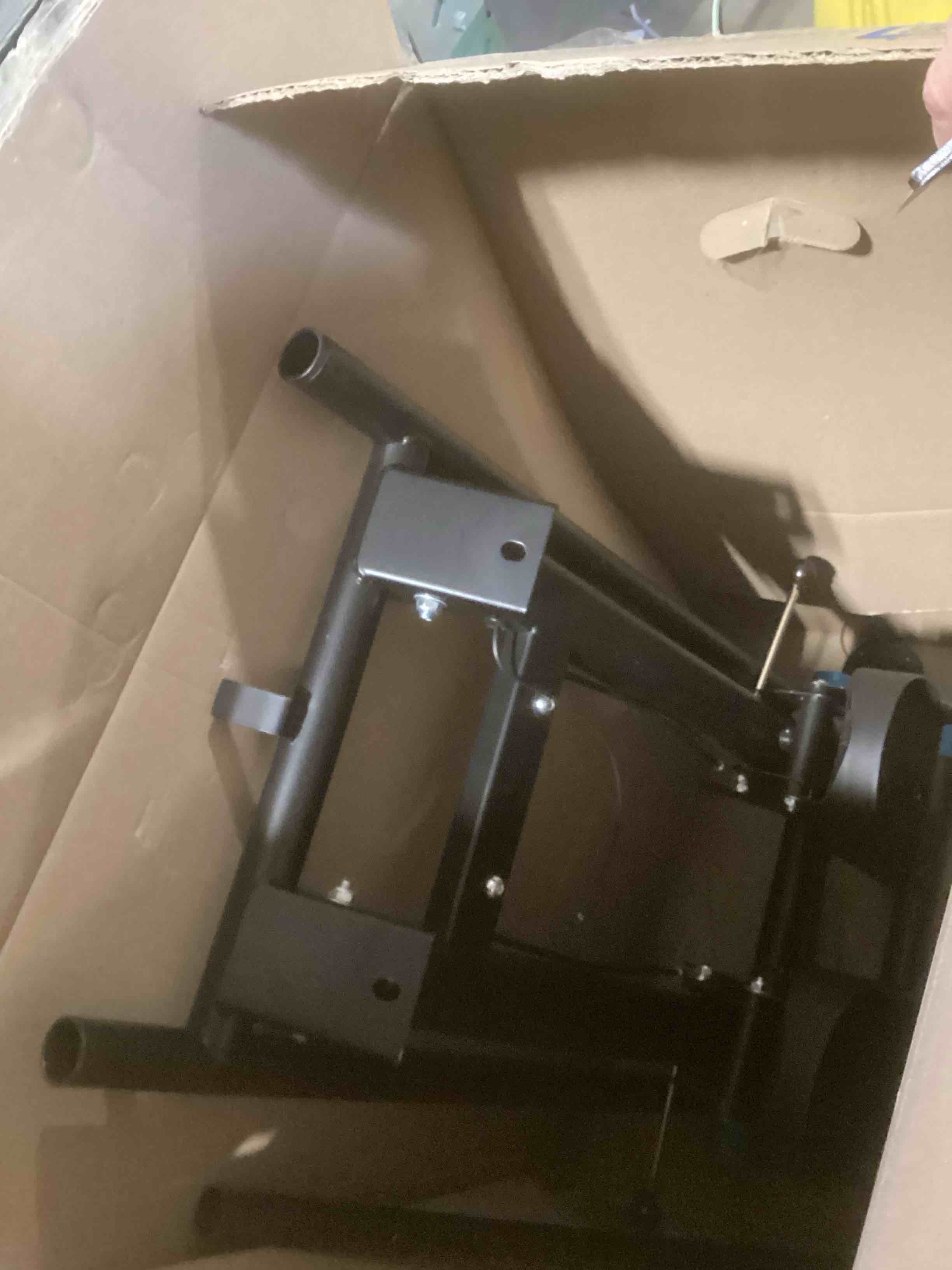 Condition photo showing As Is for ZCMHAXJ Foldable Stair Stepper for Home, Adjustable Stair Climber with 4 Heights & 3 Angles, Compact Folding Vertical Stair Master for Exercise at Home for Full-Body Workout