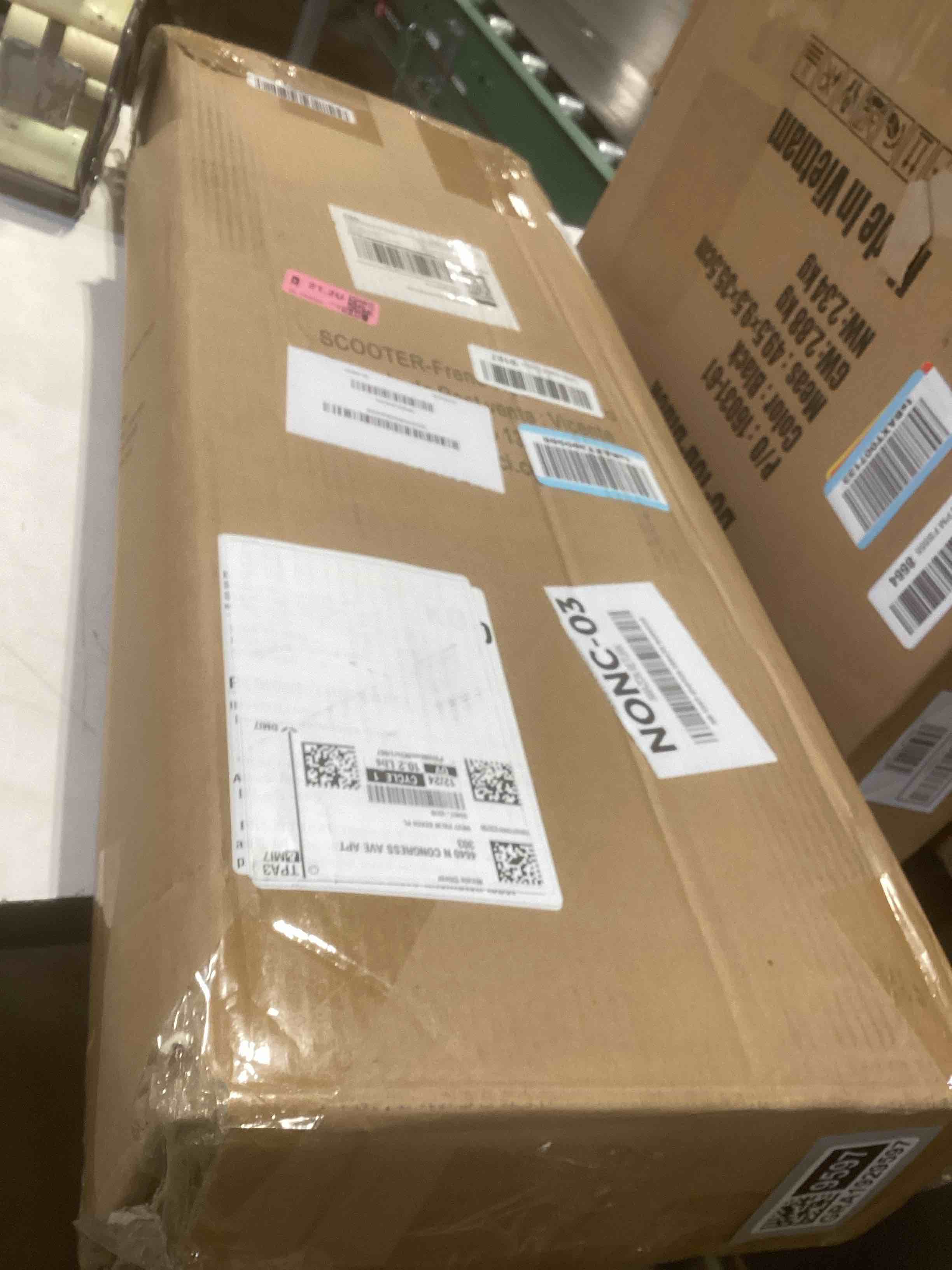 Condition photo showing As Is for Scooters for Kids 8-12, Teens & Adults - Foldable Commuter Scooter with Bell, Hand Brake & Adjustable Height, 220 LB Weight Capacity, Perfect for School, Campus, Park Rides Black